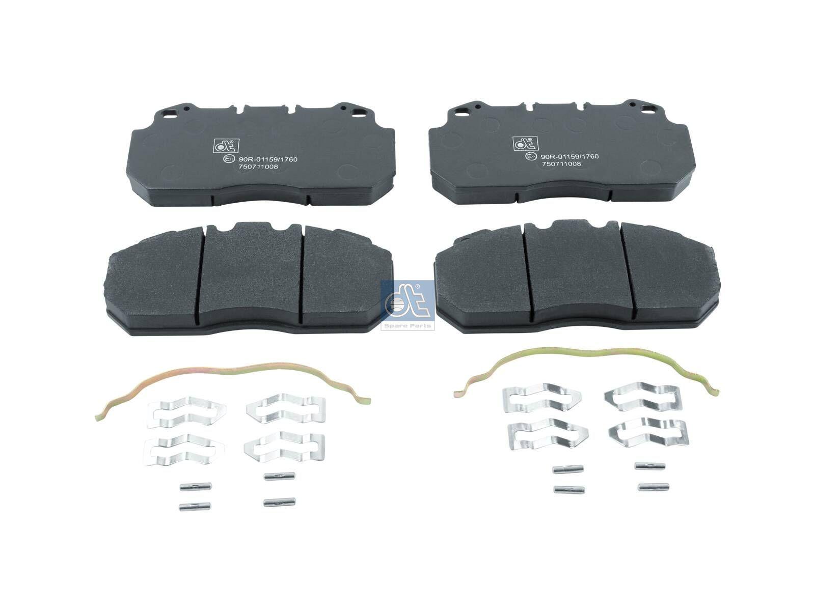 DT Spare Parts 2.94098 Scheibenbremsbelagsatz, W: 249 mm, S: 28 mm, H: 114,5 mm passend für Multimarken