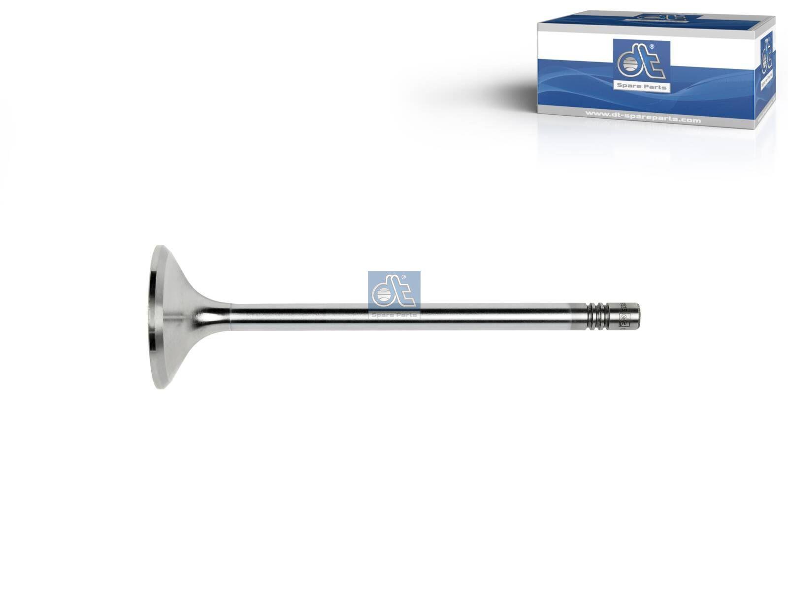 DT Spare Parts 3.13004 Auslassventil, D1: 9 mm, D2: 46 mm, L: 153,7 mm, ?: 45 ° passend für MAN