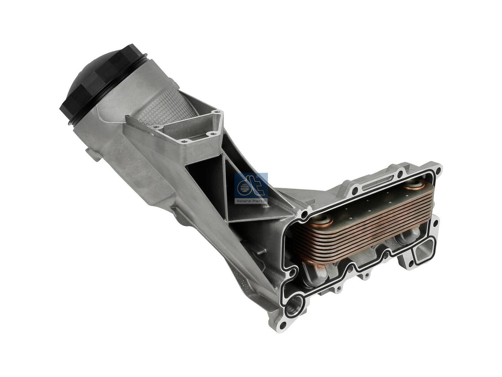 DT Spare Parts 3.14114 Ölfiltergehäuse, komplett mit Ölkühler passend für MAN