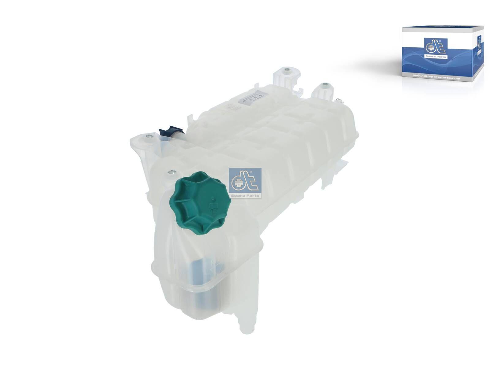 DT Spare Parts 3.16240 Ausdehnungsgefäß, mit Deckel, ohne Sensor, L: 585 mm, W: 252 mm, T: 52 mm passend für MAN