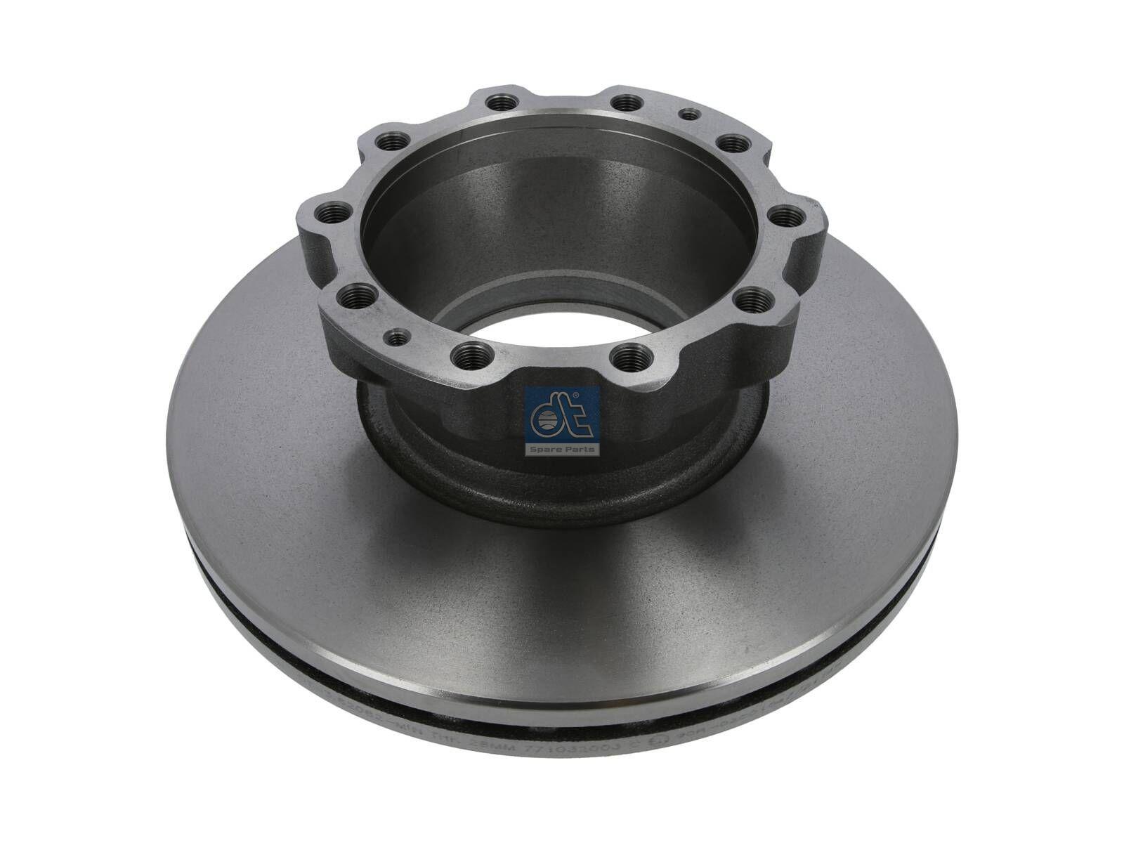 DT Spare Parts 3.62062 Bremsscheibe, D: 335 mm, 10 bores, P: 176 mm, M14 x 1,5, d: 154 mm, H: 118 mm, S: 34 mm, s: 28 mm passend für MAN