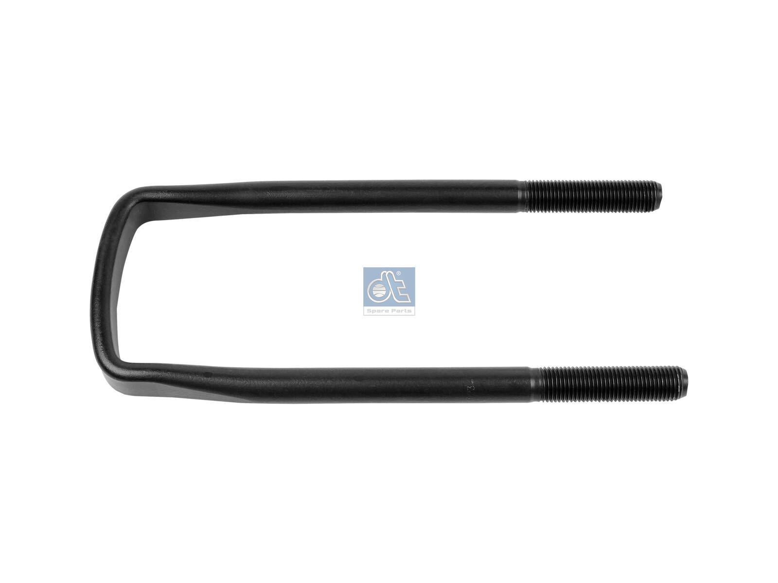 DT Spare Parts 3.66116 U-Bolzen, r: 9 mm, R: 200 mm, M18 x 2, LTh: 75 mm, L: 285 mm, w: 92 mm, S: 10,5 mm passend für MAN