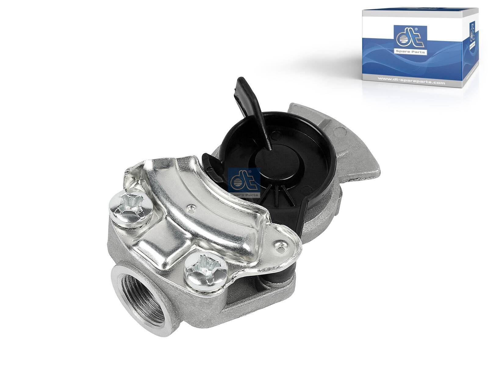 DT Spare Parts 4.60134 Kupplungskopf, schwarzer Deckel, M22 x 1,5, max. 8,5 bar, ISO 1728 passend für Multimarken