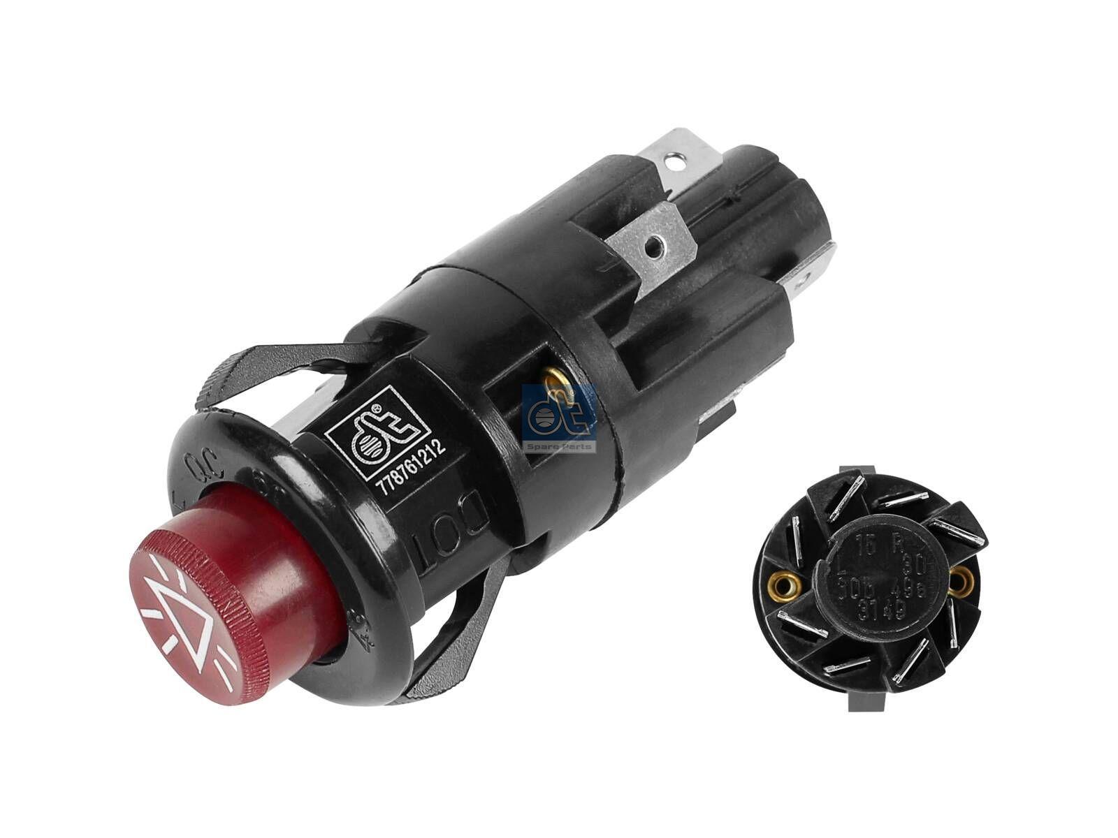 DT Spare Parts 4.60532 Warnblinkschalter, ohne Glühlampe, 8 poles passend für Multimarken