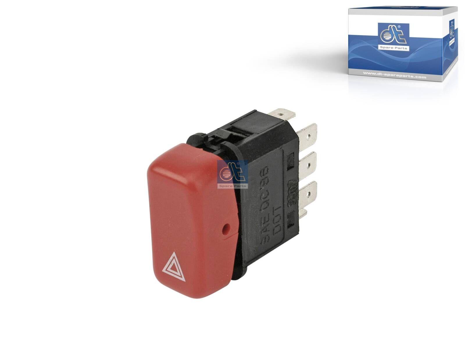 DT Spare Parts 4.60638 Warnblinkschalter, 24 V, 8 poles passend für Mercedes-Benz