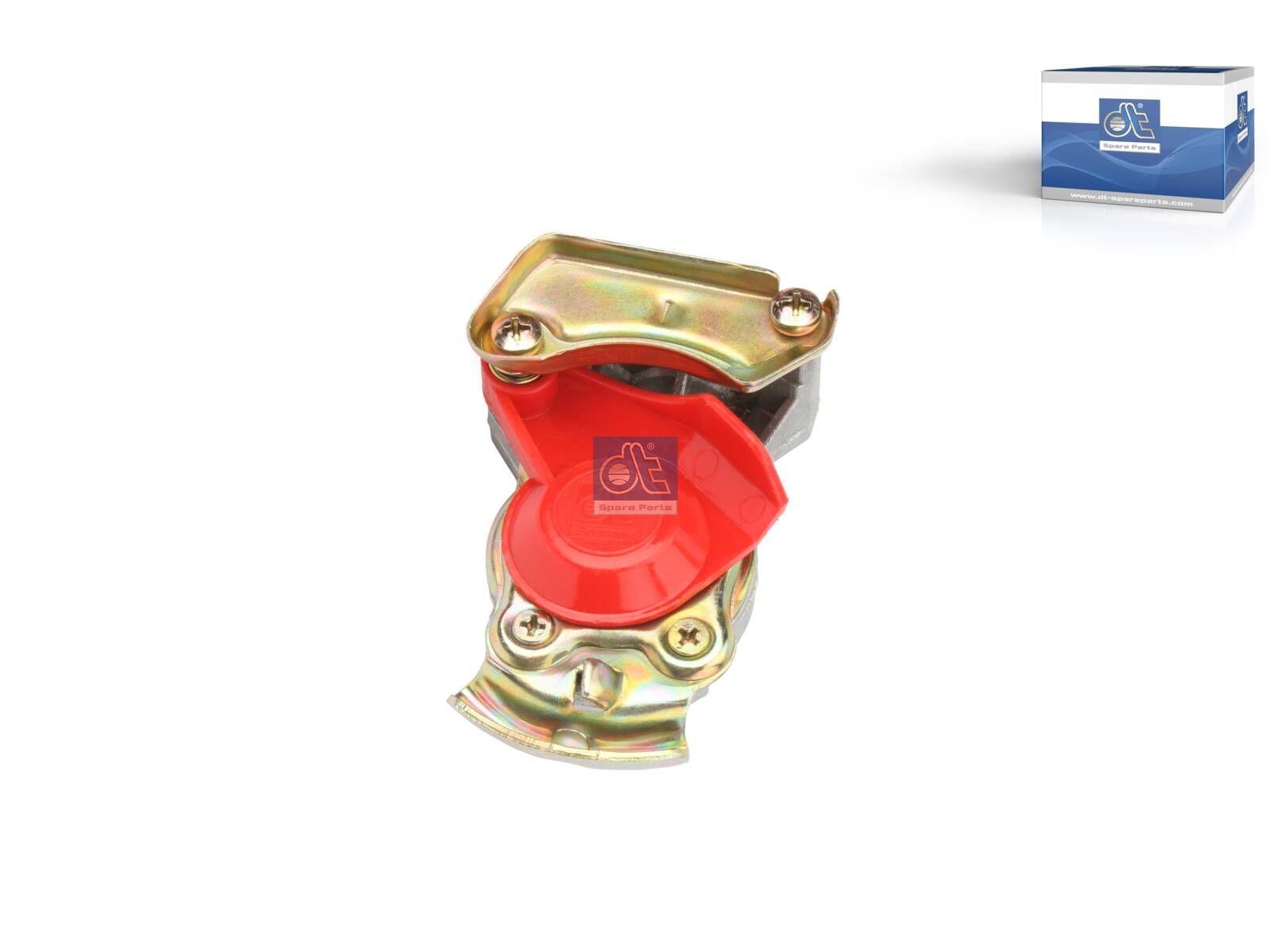 DT Spare Parts 4.60649 Kupplungskopf, autom. Verschluss, roter Deckel, M22 x 1,5, 10 bar passend für Multimarken