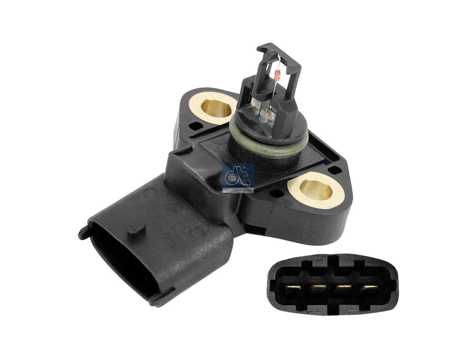 DT Spare Parts 4.62926 Ladedrucksensor, b: 7,5 mm, Lb: 36 mm, 3,5 bar, 4 poles passend für Mercedes-Benz