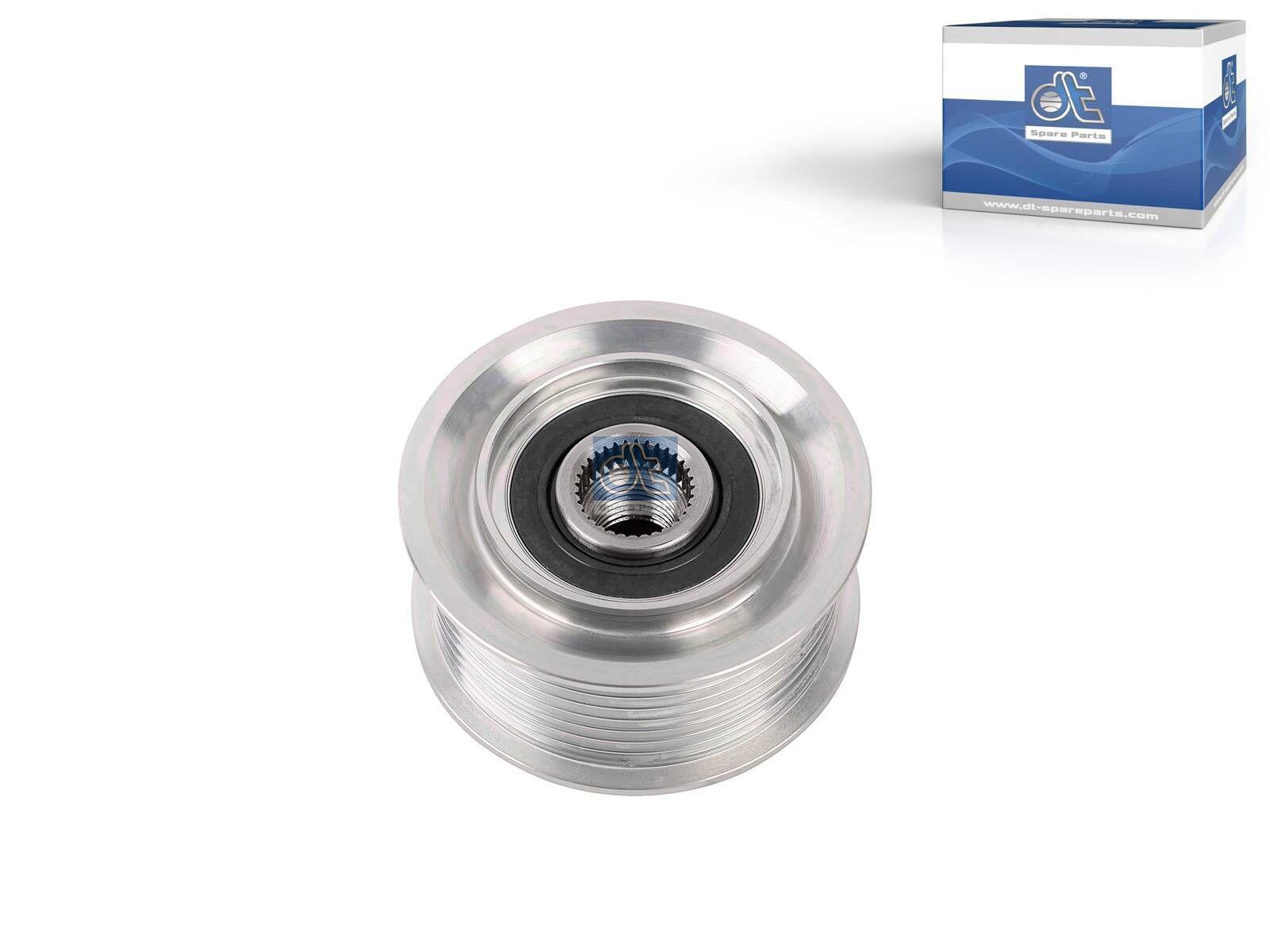 DT Spare Parts 4.63038 Riemenscheibe, M16 x 1,5, DP: 71,4 mm, W: 39,7 mm, 8 grooves passend für Mercedes-Benz