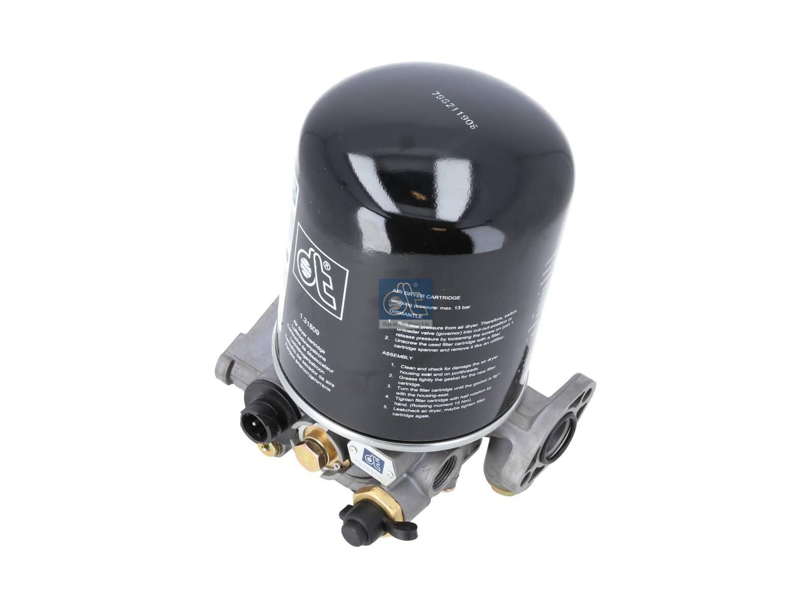 DT Spare Parts 4.64353 Lufttrockner, M22 x 1,5, max. 14,5 bar passend für Mercedes-Benz