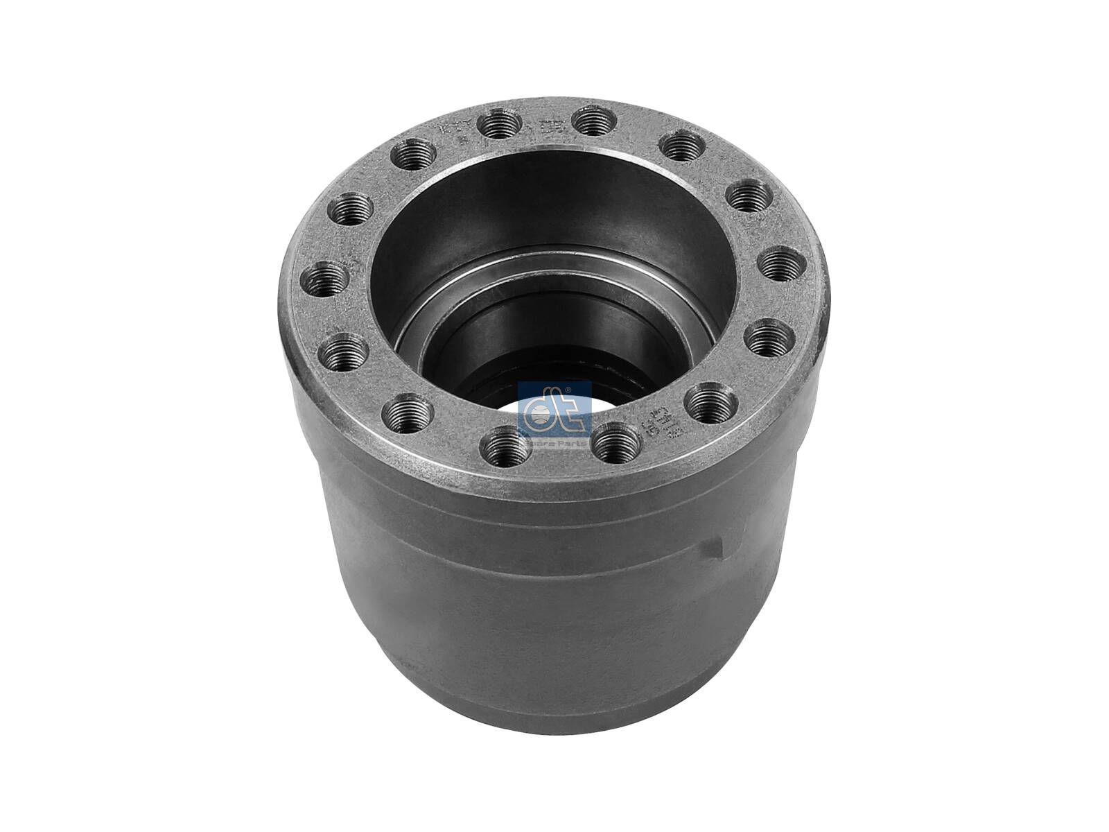 DT Spare Parts 4.64657 Radnabe, mit Lager, ohne ABS Ring, d1: 130 mm, d2: 130 mm, D: 168 mm, 14 bores, b: 14 mm, H: 148 mm passend für Mercedes-Benz