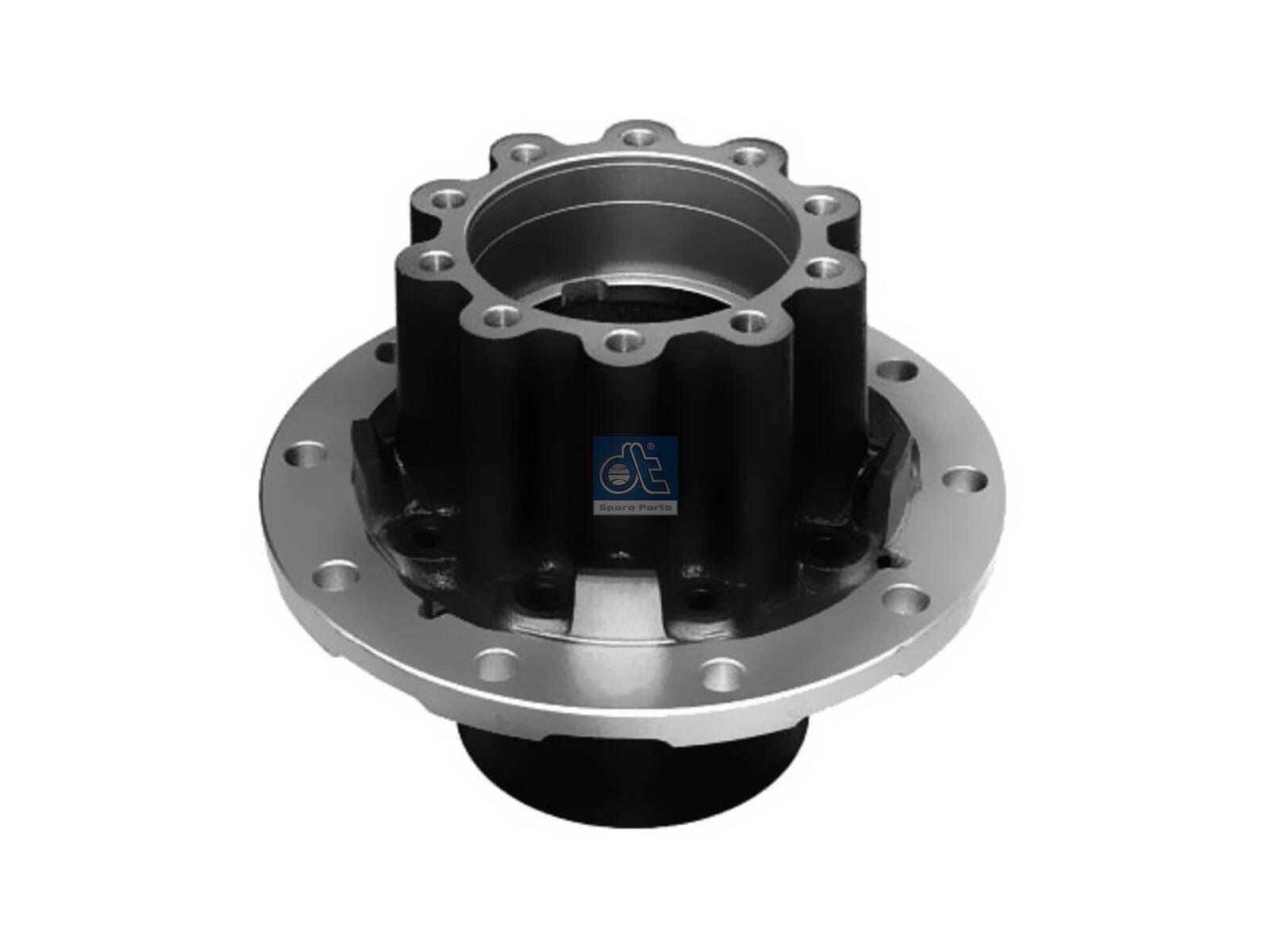 DT Spare Parts 4.64744 Radnabe, mit Lager, d1: 160 mm, d2: 170 mm, D: 377 mm, 10 bores, b: 22 mm, P: 335 mm, H: 297,5 mm passend für Mercedes-Benz