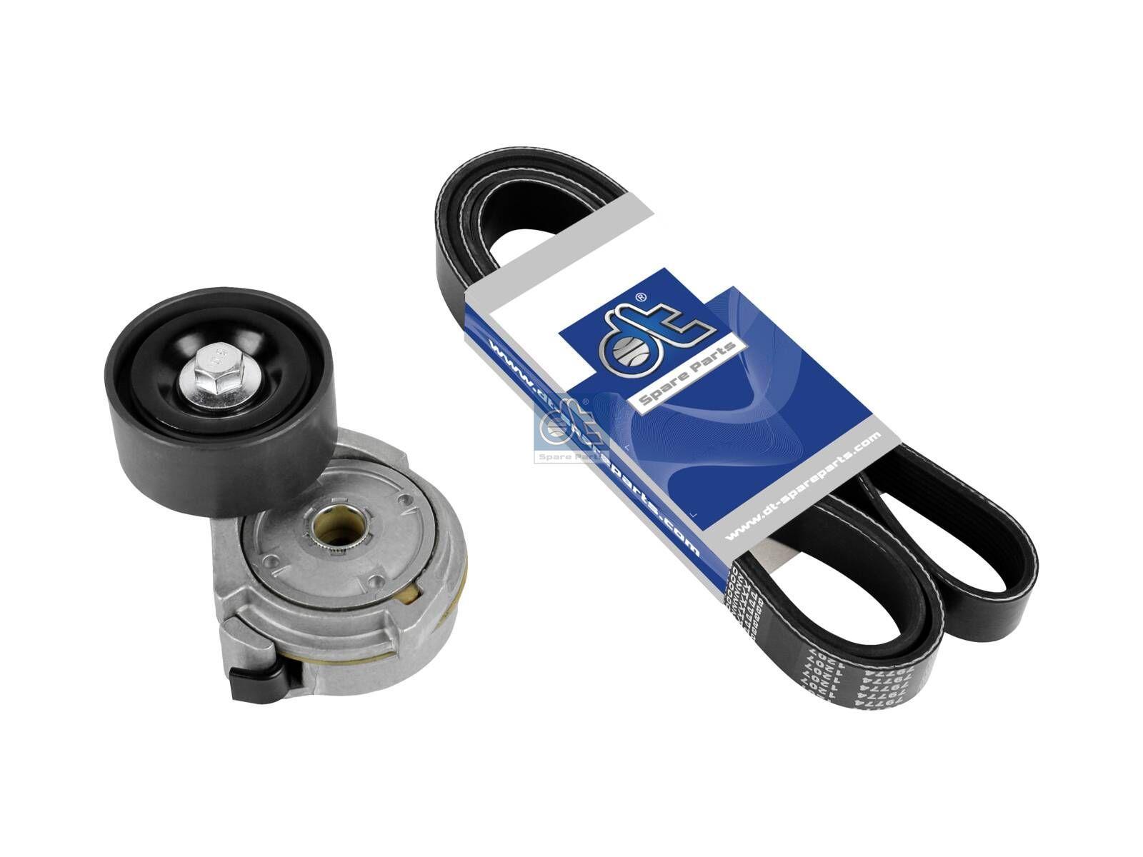 DT Spare Parts 4.65495 Riemenspanner, komplett, mit Keilrippenriemen, 8 PK, L: 2080 mm passend für Mercedes-Benz