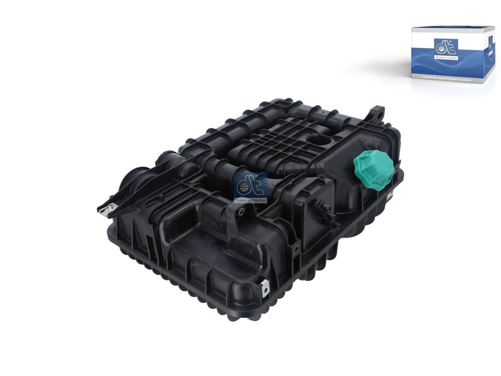 DT Spare Parts 4.68687 Ausdehnungsgefäß, eckig, mit Deckeln, mit Sensor, 13,5 l, L: 520 mm, W: 350 mm, T: 180 mm passend für Mercedes-Benz