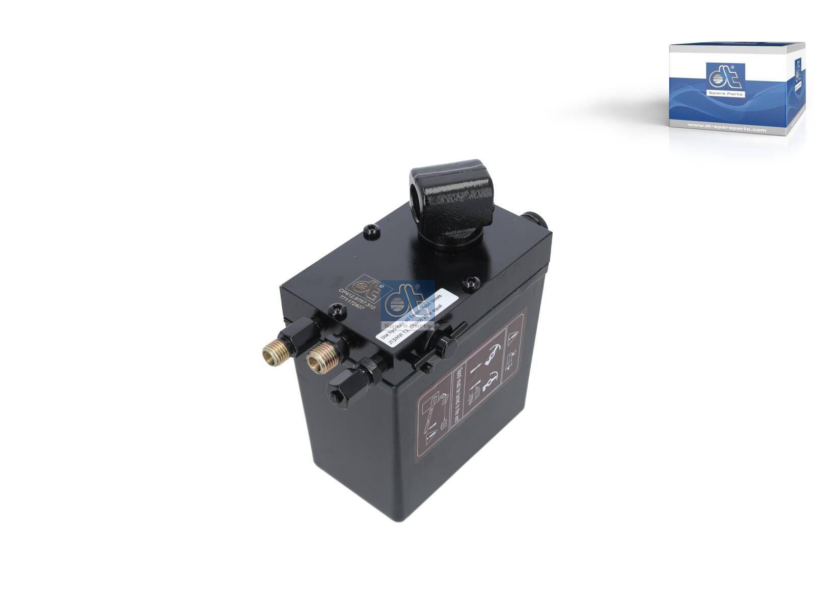 DT Spare Parts 4.71310 Hydraulikpumpe, 615 ml, M12 x 1,5, M12 x 1,5, L: 130 mm, W: 80 mm, H: 140 mm, 280 bar passend für Mercedes-Benz