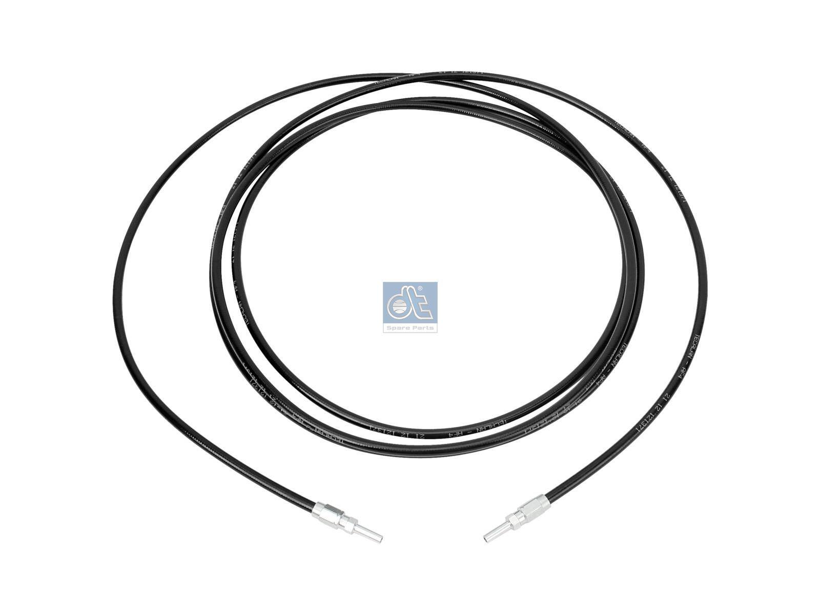 DT Spare Parts 4.80179SP Schlauchleitung, Fahrerhauskippung, D: 8 mm, D: 8 mm, L: 4410 mm, L1: 740 mm, 210 bar passend für Mercedes-Benz