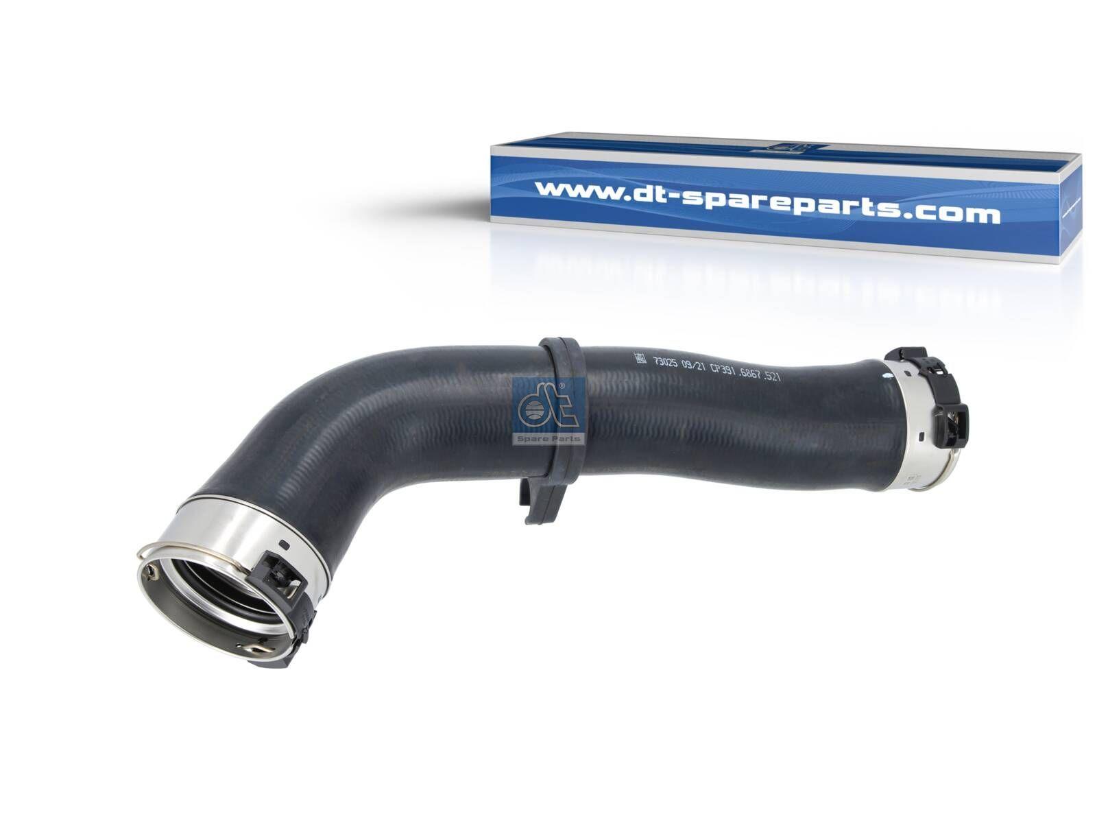 DT Spare Parts 4.81521 Kühlerschlauch, d: 60 mm, D: 75 mm, L: 380 mm, S: 6 mm passend für Mercedes-Benz