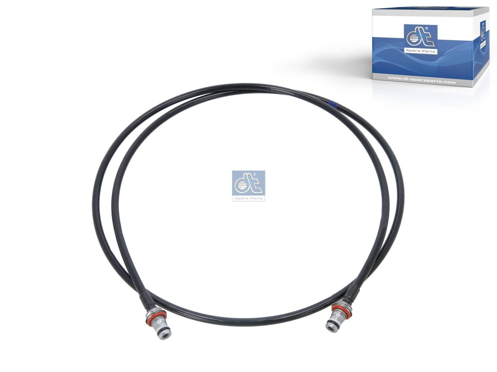 DT Spare Parts 4.81684 Schlauchleitung, Fahrerhauskippung, L: 1370 mm, 630 bar passend für Mercedes-Benz