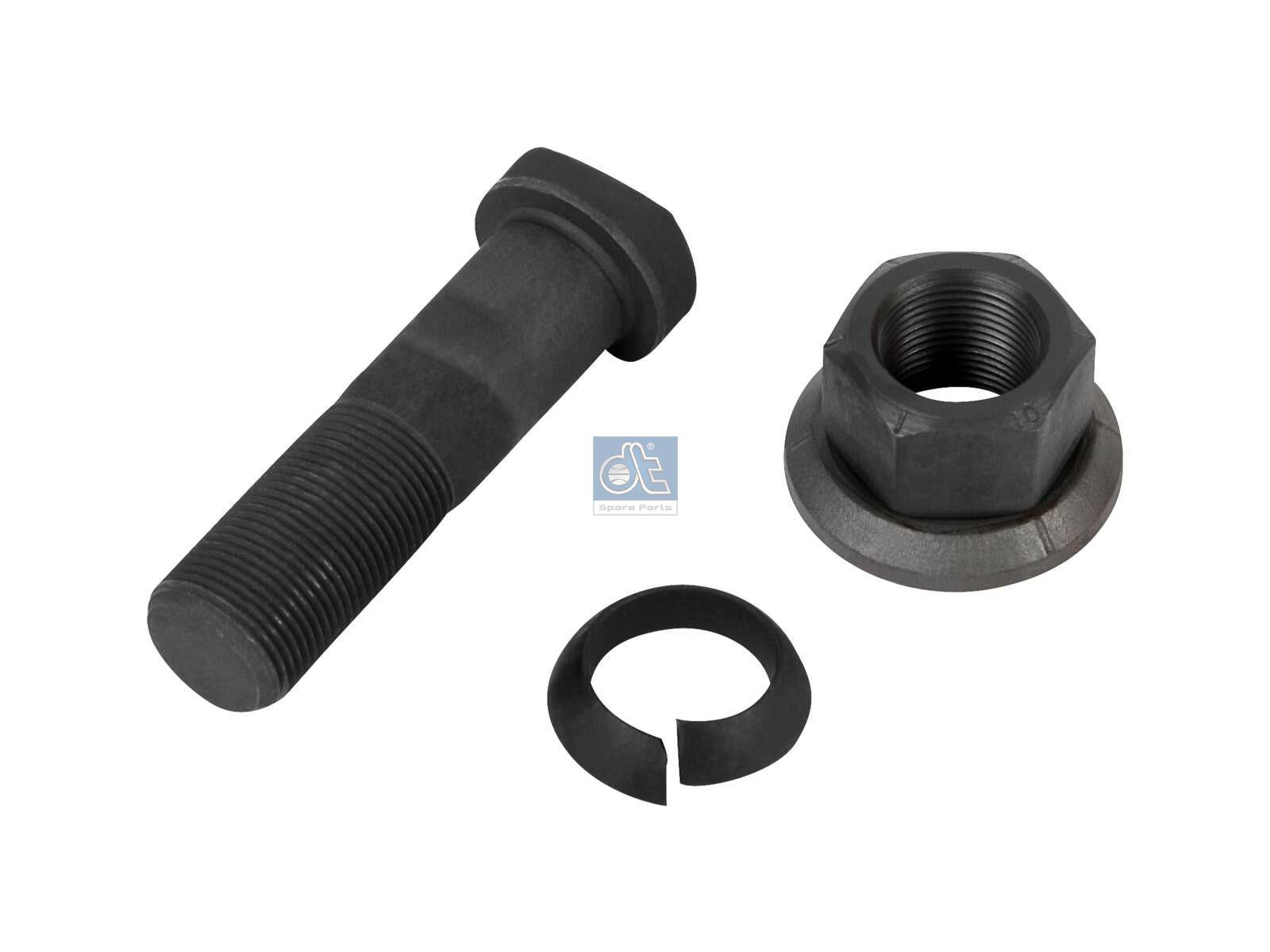 DT Spare Parts 4.90343 Radbolzen, komplett, M22 x 1,5, Lu: 80 mm, SW: 32, L: 90,5 mm, 10.9 passend für Mercedes-Benz