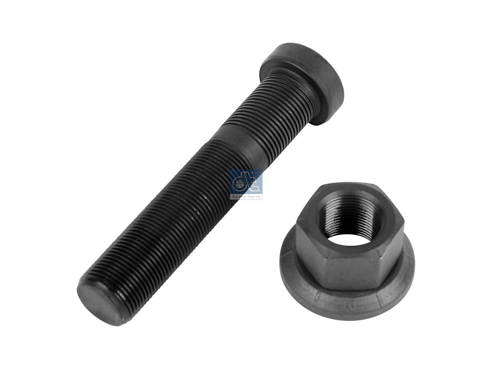 DT Spare Parts 4.90524 Radbolzen, komplett, M22 x 1,5, Lu: 111 mm, SW: 32, L: 121 mm, 10.9 passend für Mercedes-Benz