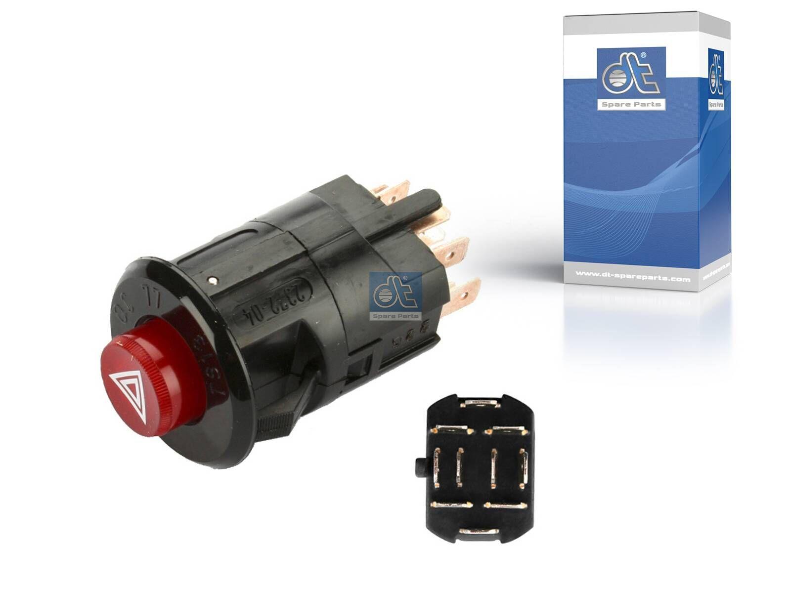 DT Spare Parts 4.90719 Warnblinkschalter, ohne Glühlampe, 12 V, 2 W, 10 poles passend für Mercedes-Benz