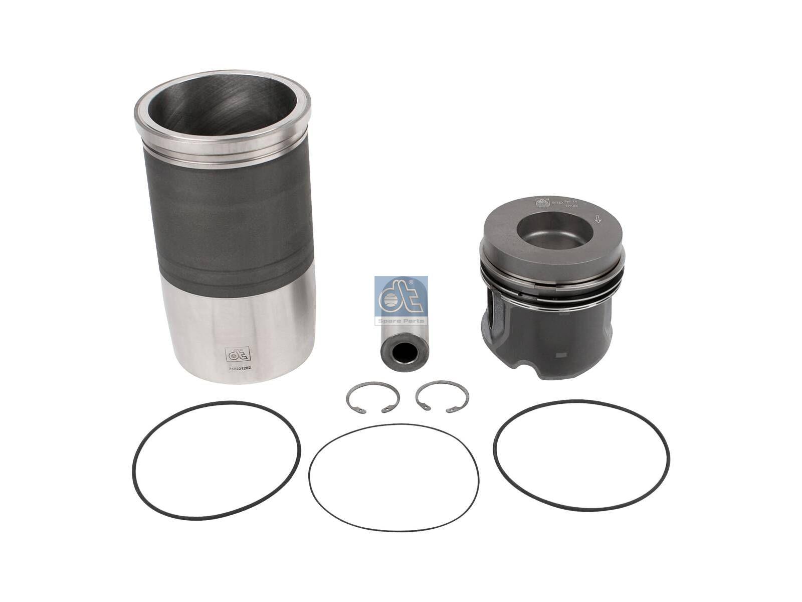 DT Spare Parts 4.90965 Kolben mit Laufbuchse, D: 128 mm passend für Mercedes-Benz