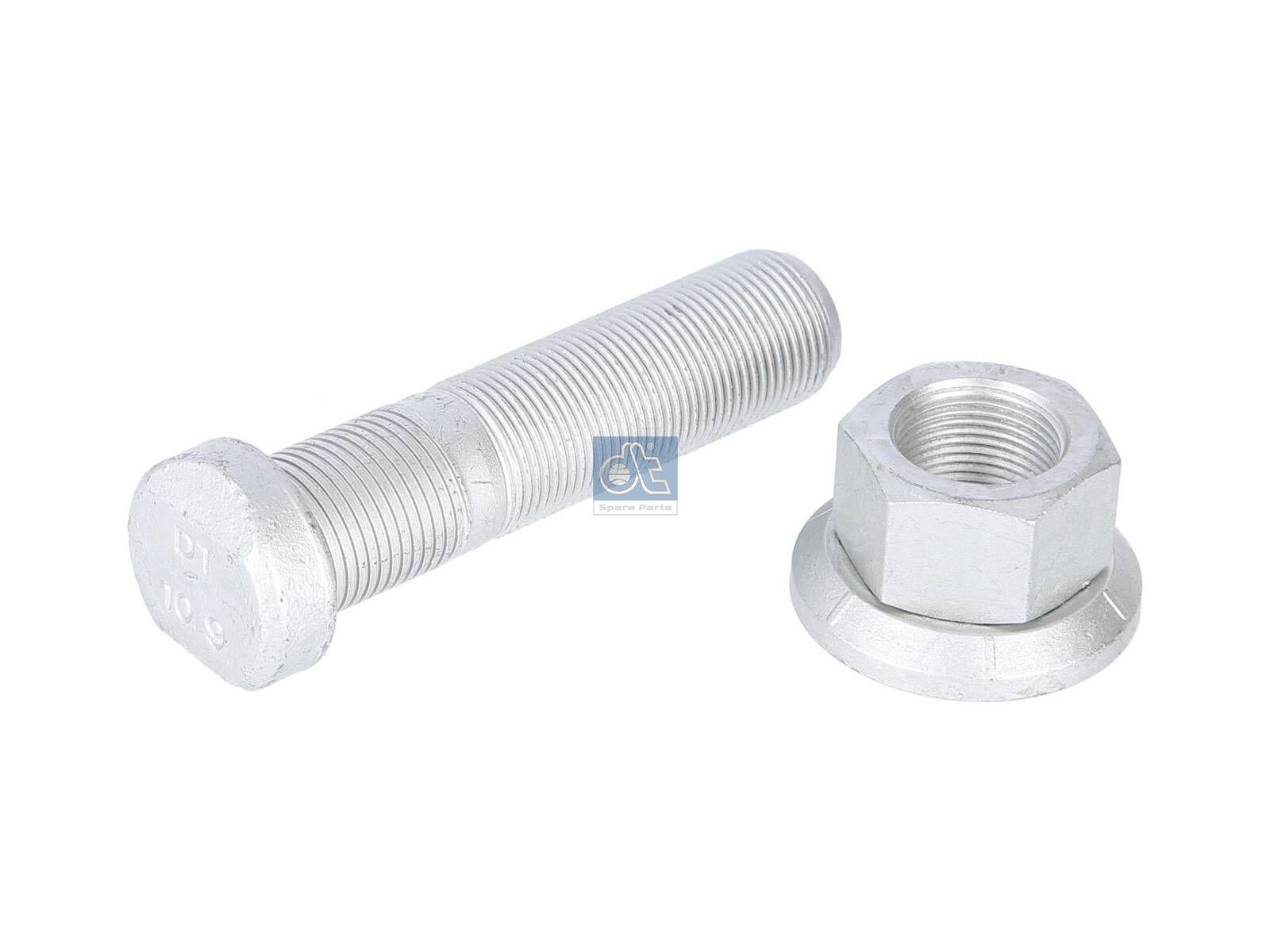 DT Spare Parts 4.91434 Radbolzen, komplett, M22 x 1,5, LTh: 38 mm, Lu: 92 mm, D: 32 mm, L: 101,5 mm, 10.9 passend für Mercedes-Benz