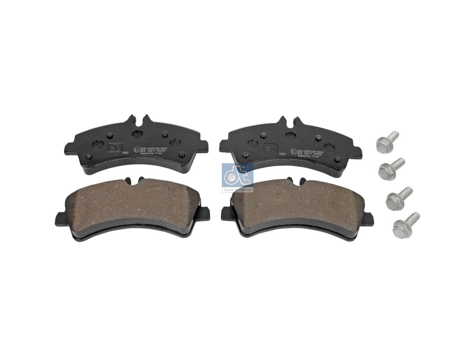 DT Spare Parts 4.91901 Scheibenbremsbelagsatz, W: 164,9 mm, S: 20,5 mm, H: 79 mm passend für Multimarken
