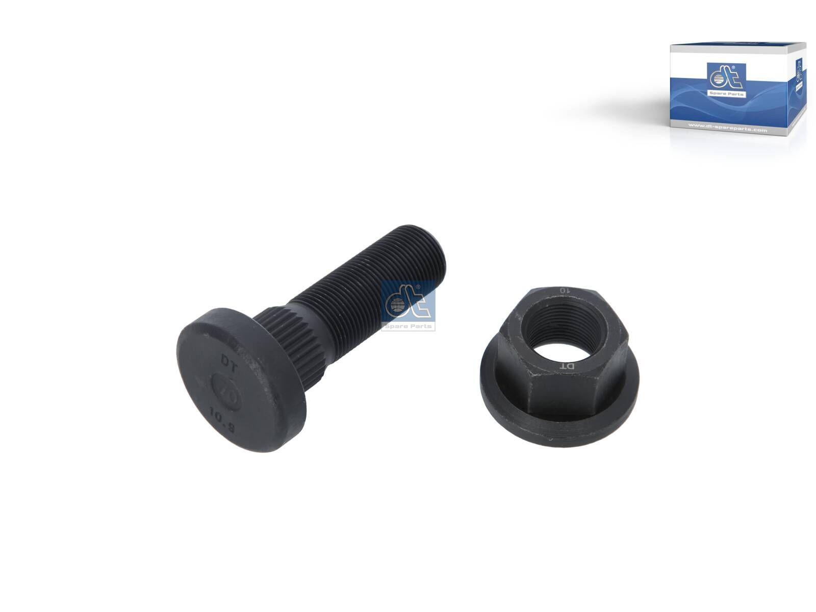 DT Spare Parts 5.00322 Radbolzen, mit Mutter passend für DAF