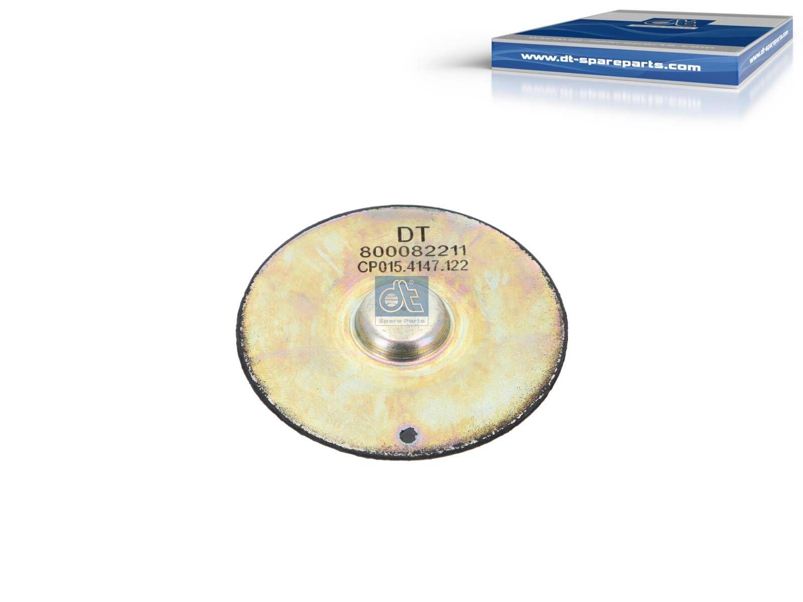 DT Spare Parts 5.10122 Anschlagpuffer, D: 25 mm, D1: 67 mm, D2: 85,5 mm, H: 17 mm passend für Multimarken