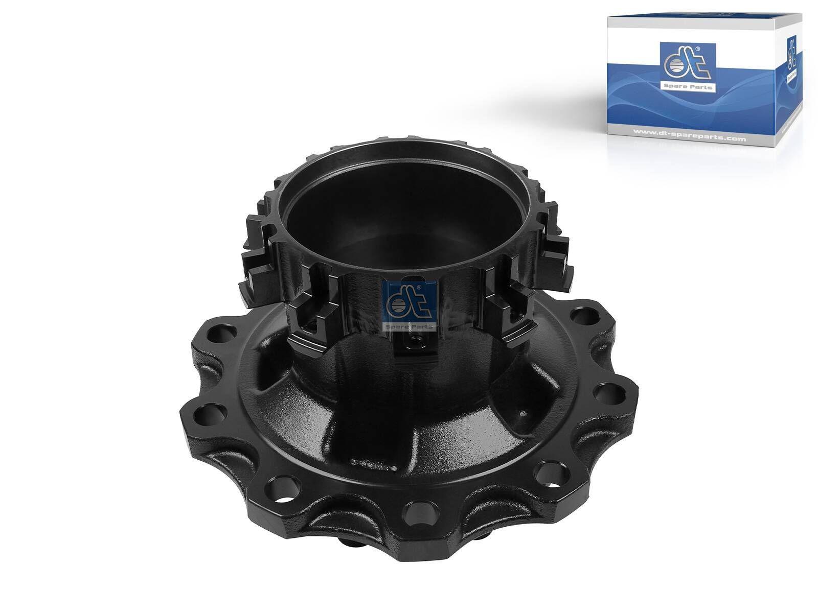 DT Spare Parts 5.30177 Radnabe, ohne Lager, d1: 148 mm, d2: 148 mm, D: 383 mm, 10 bores, b: 25 mm, P: 335 mm, H: 287 mm passend für DAF