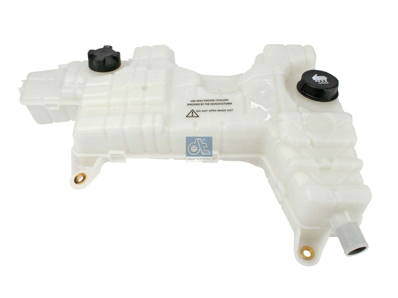 DT Spare Parts 5.45900 Ausdehnungsgefäß, mit Deckeln, ohne Sensor, Po: 0,9 bar passend für DAF