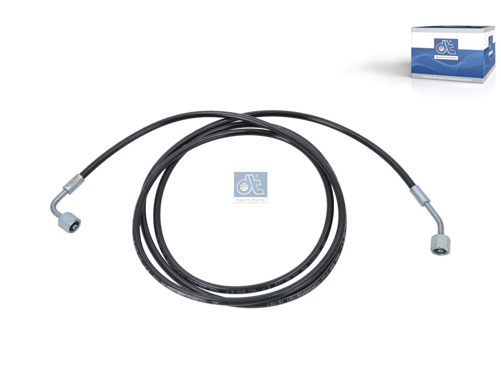 DT Spare Parts 5.62304 Schlauchleitung, Fahrerhauskippung, M14 x 1,5, L: 2600 mm, 362 bar passend für DAF