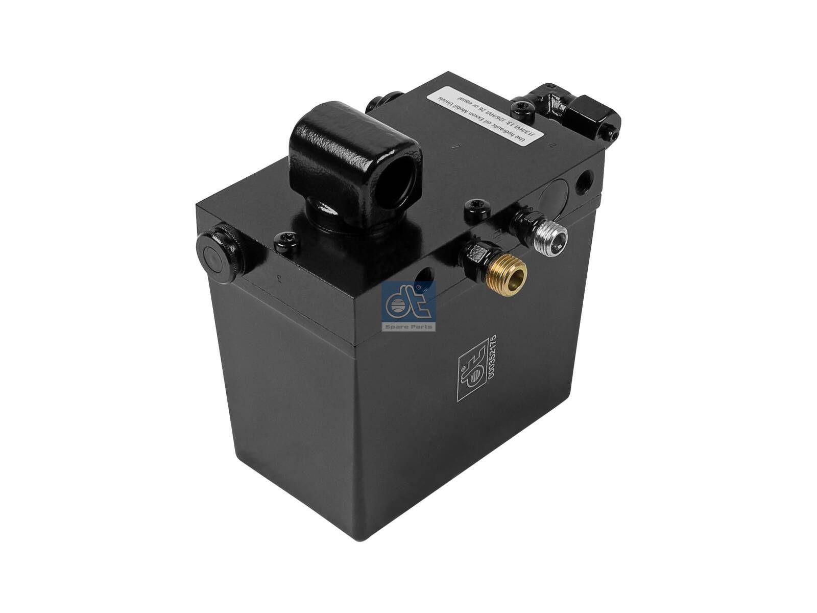 DT Spare Parts 5.65104 Hydraulikpumpe, 480 ml, M12 x 1,5, M14 x 1,5, L: 130 mm, W: 80 mm, H: 121 mm, 280 bar, Pov: 400 bar passend für DAF