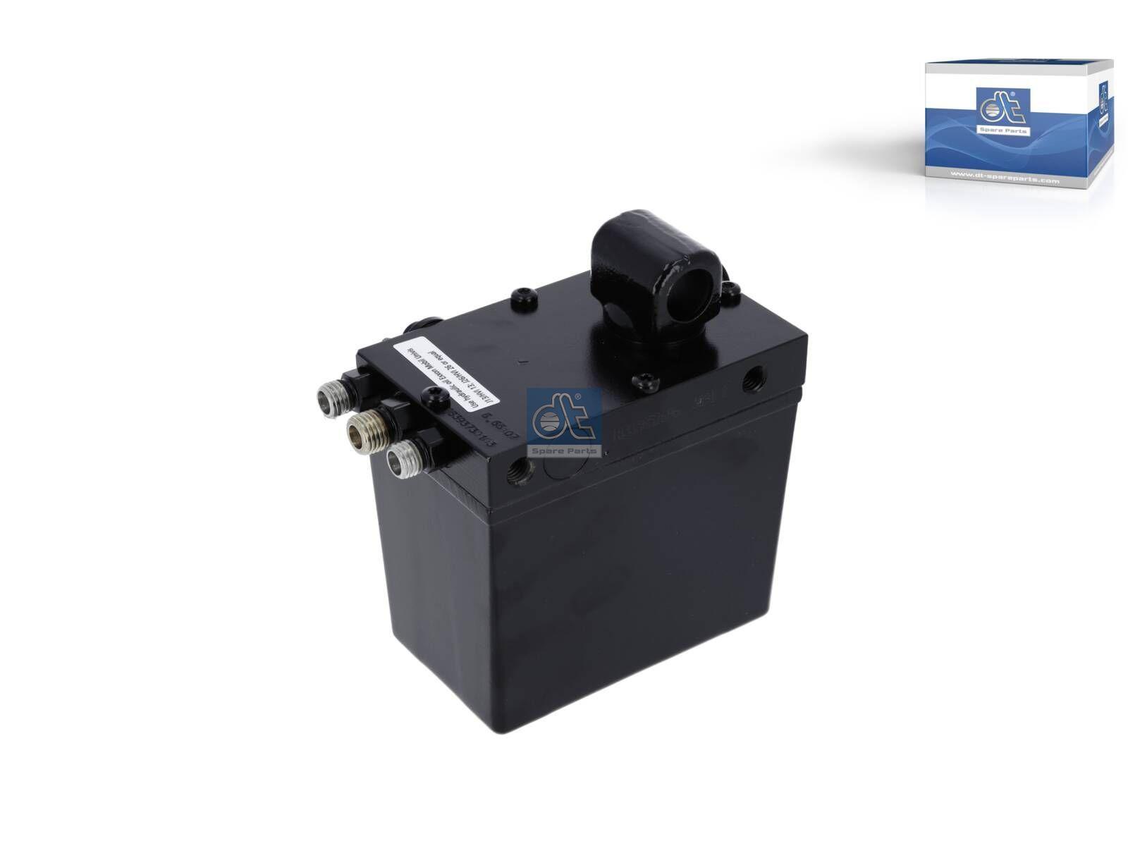 DT Spare Parts 5.65107 Hydraulikpumpe, 480 ml, M12 x 1,5, M14 x 1,5, L: 130 mm, W: 80 mm, H: 141 mm, 280 bar, Pov: 400 bar passend für DAF