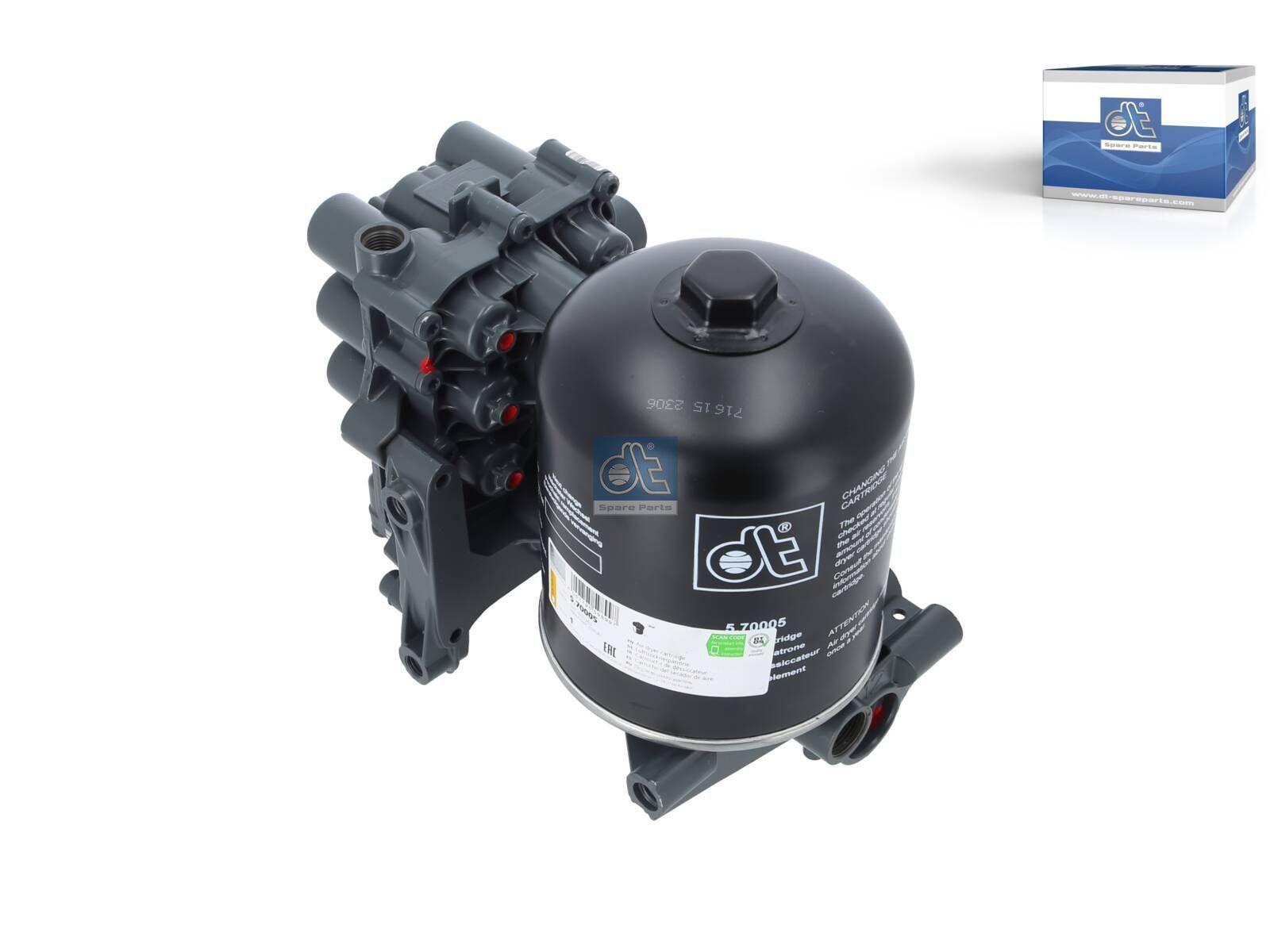 DT Spare Parts 5.70047 Lufttrockner, komplett mit Ventil, wiederaufbereitet / ohne Altt passend für DAF
