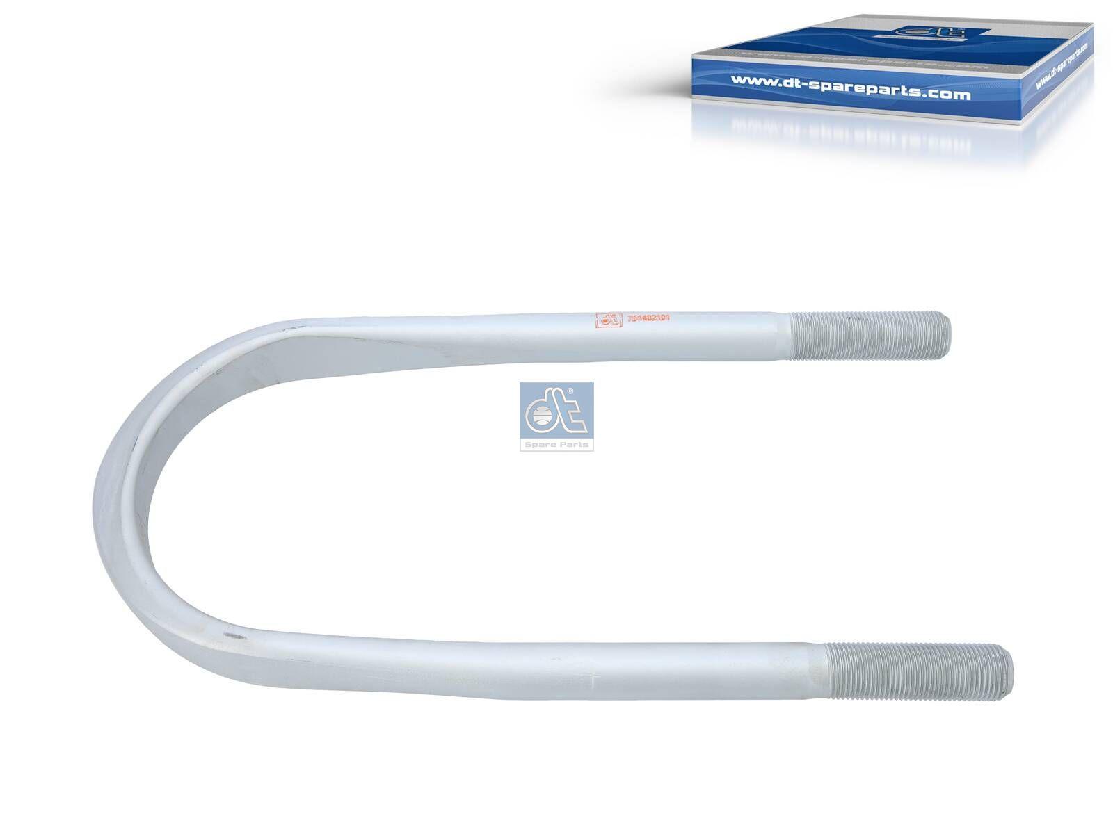 DT Spare Parts 6.11107 U-Bolzen, M24 x 2, LTh: 68 mm, L1: 370 mm, L2: 185 mm, W: 38 mm, w: 151 mm passend für Multimarken