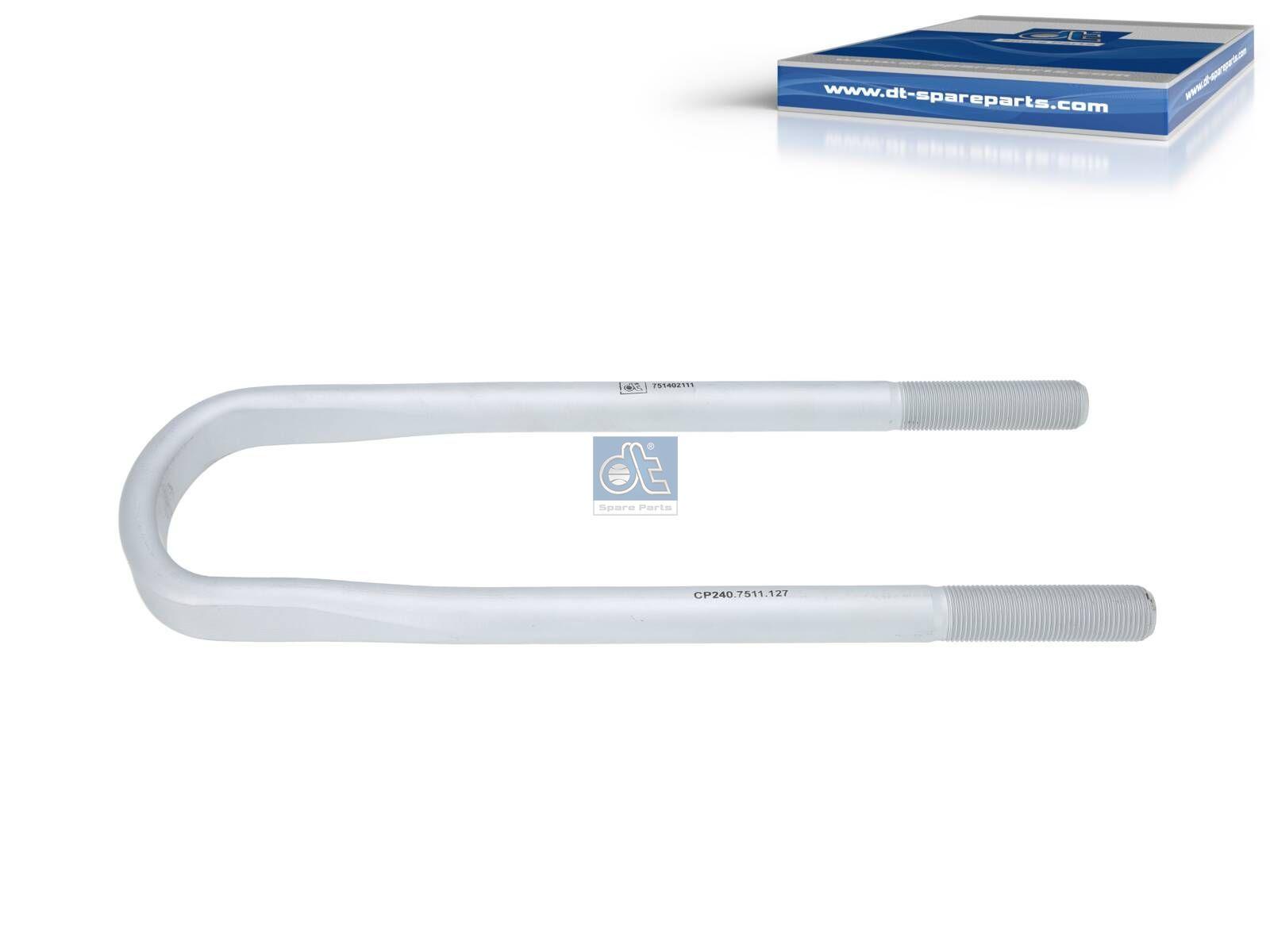 DT Spare Parts 6.11127 U-Bolzen, M24 x 2, LTh: 75 mm, L: 415 mm, w: 101 mm passend für Renault