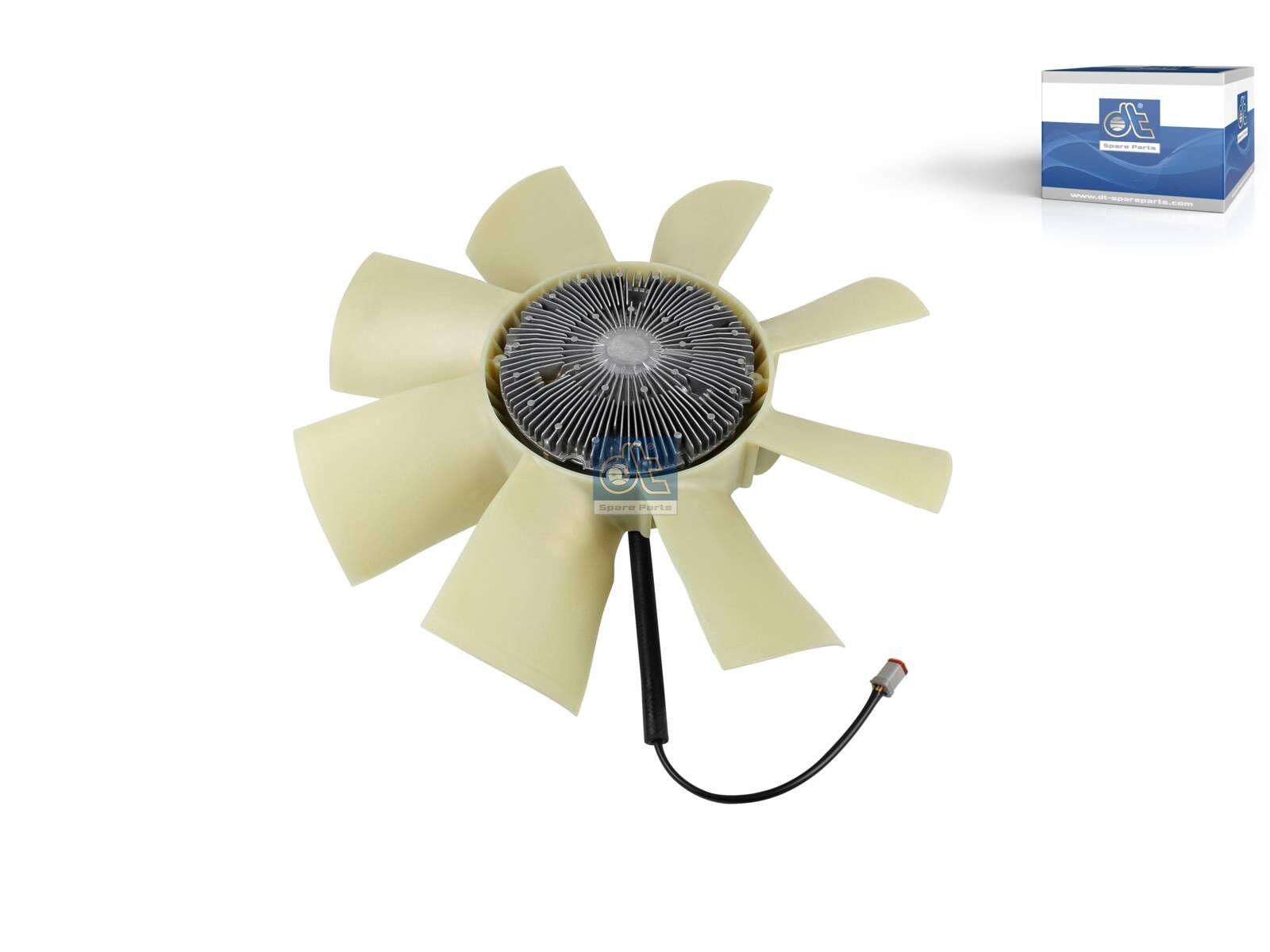DT Spare Parts 6.35007 Lüfter mit Kupplung, D: 680 mm passend für Renault