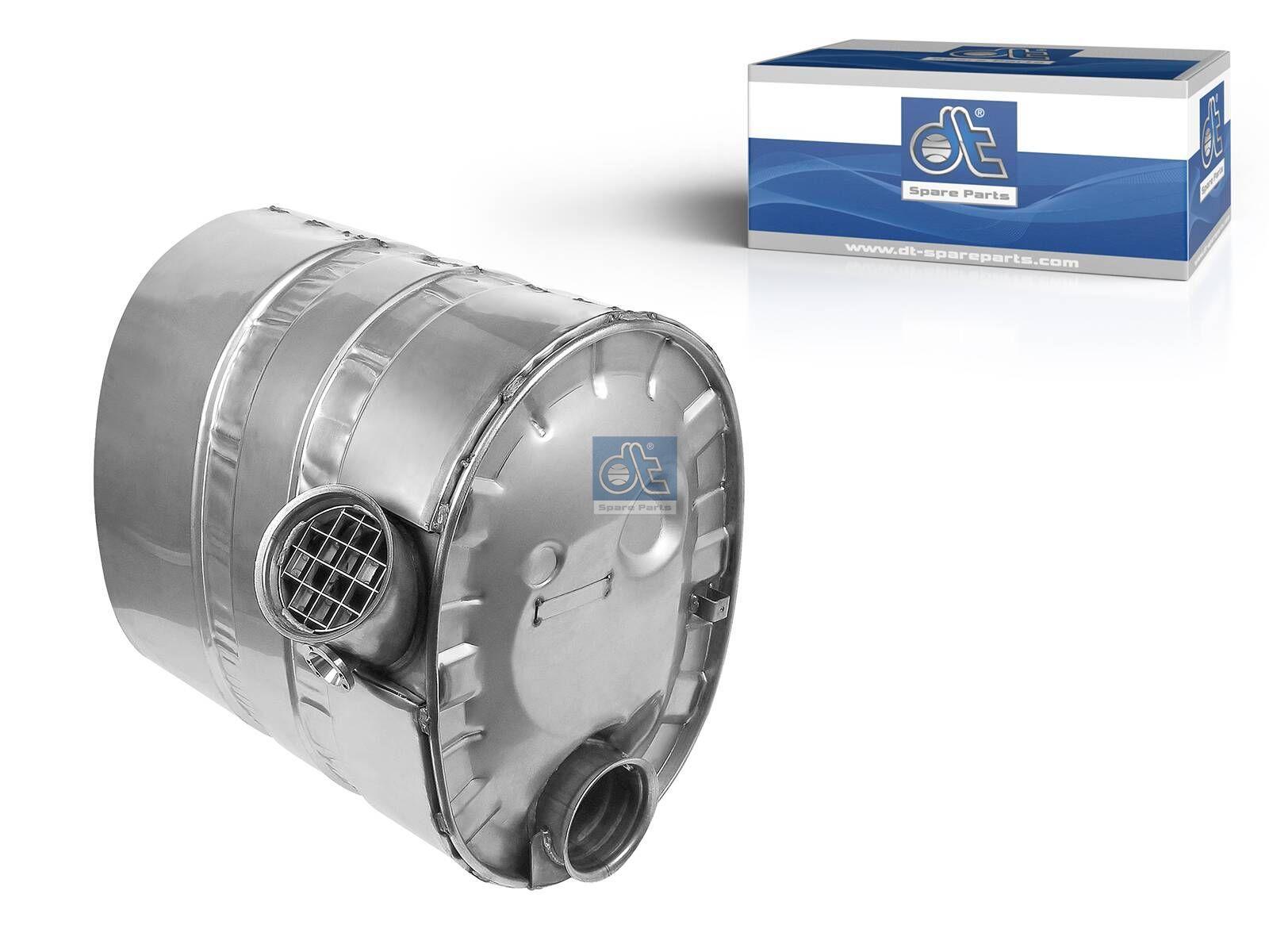 DT Spare Parts 6.37026 Schalldämpfer, D: 127 mm, L: 602 mm, W: 438 mm, H: 628 mm passend für Renault