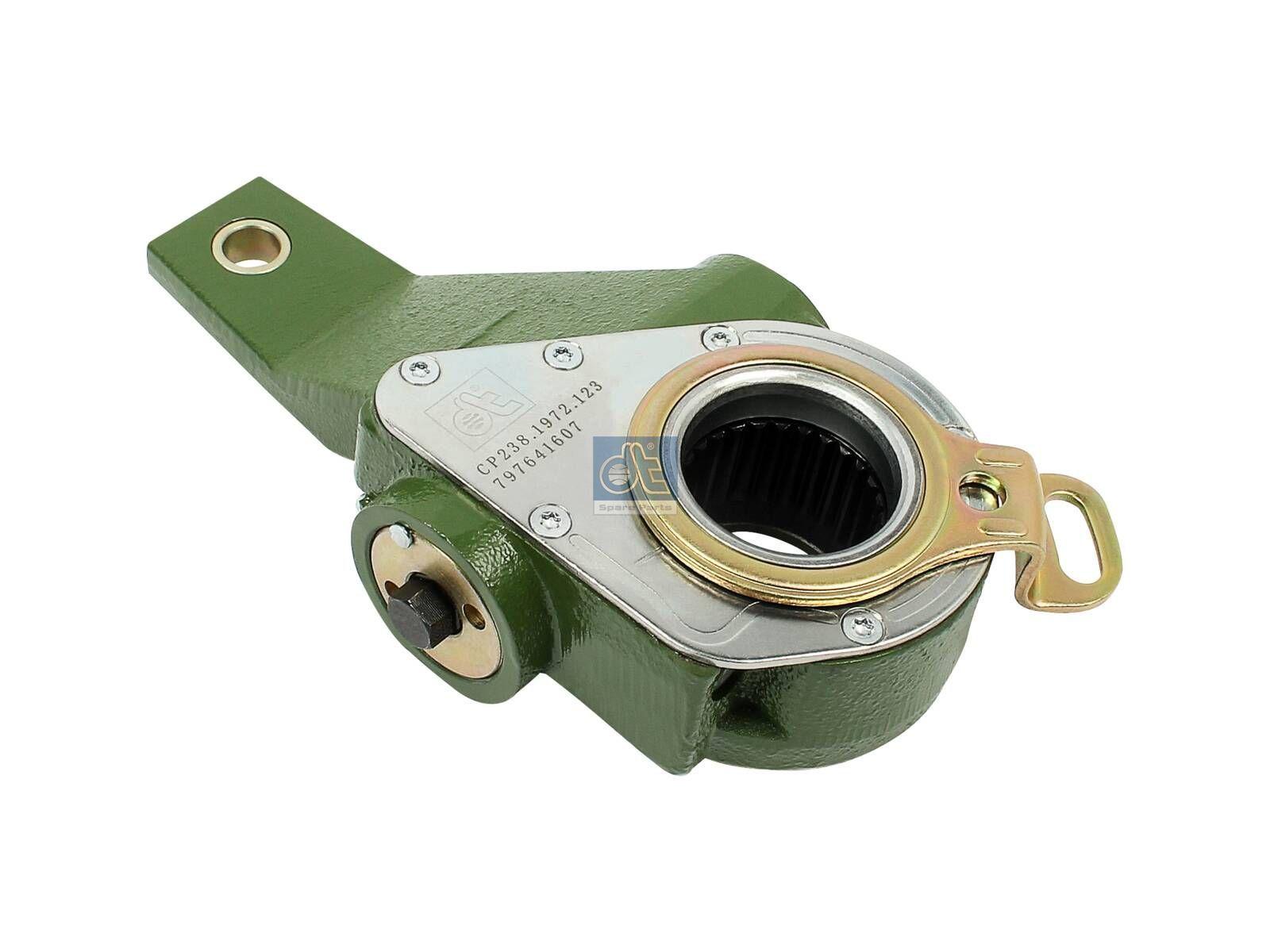 DT Spare Parts 6.60123 Gestängesteller, automatisch, rechts, BNA 227 x 35, b: 14 mm, Lb: 160 mm, Ol: 38 mm, 27 teeth passend für Renault