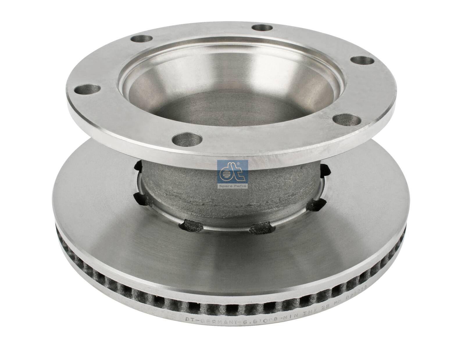 DT Spare Parts 6.61008 Bremsscheibe, D: 330 mm, 6 bores, P: 245 mm, H: 137 mm, S: 34 mm, s: 28 mm passend für Renault