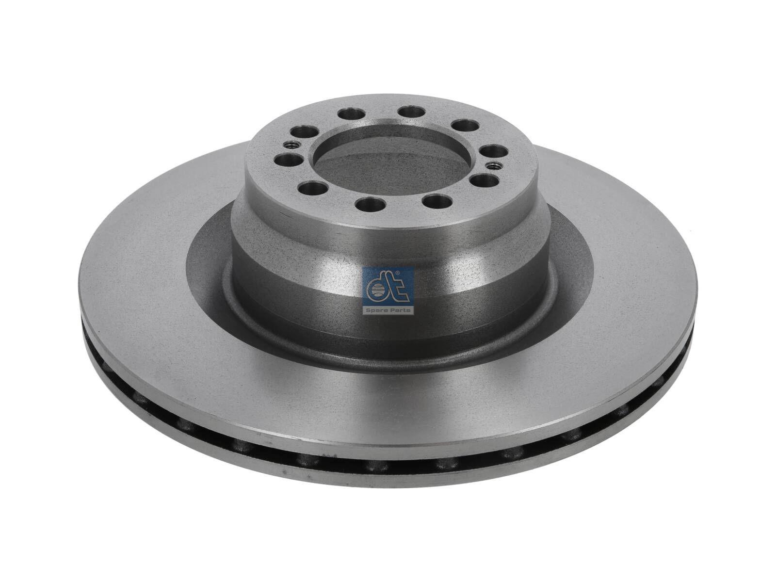 DT Spare Parts 6.61042 Bremsscheibe, D: 290 mm, 10 bores, b: 12,7 mm, P: 95 mm, d: 73 mm, H: 77 mm, S: 22 mm, s: 19 mm passend für Renault