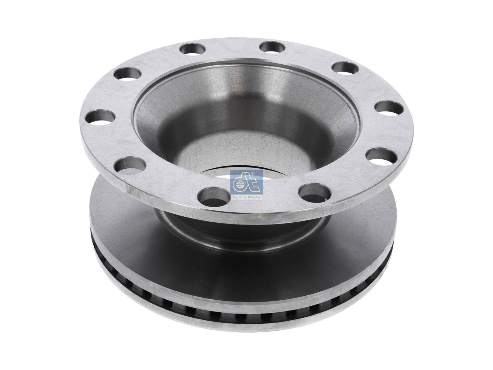 DT Spare Parts 6.61043 Bremsscheibe, D: 375 mm, 10 bores, P: 335 mm, H: 166,5 mm, S: 45 mm, s: 37 mm passend für Multimarken