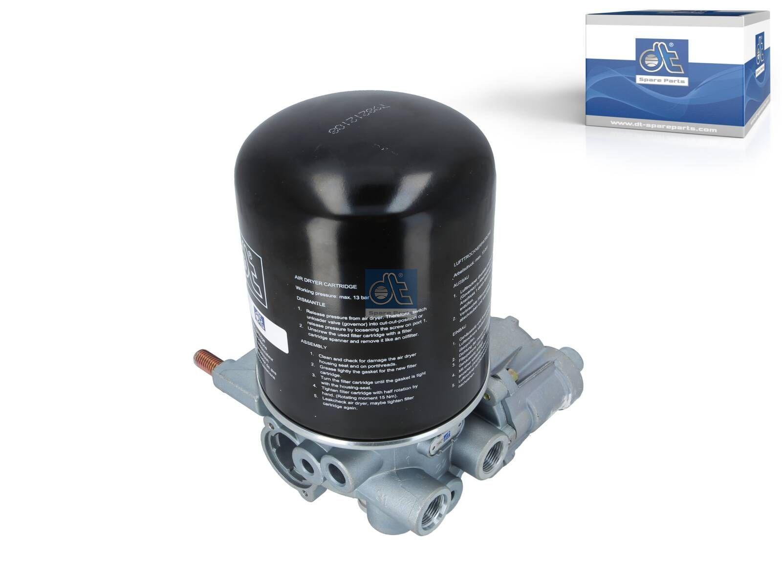 DT Spare Parts 6.63011 Lufttrockner, M12 x 1,75, M22 x 1,5, 13 bar passend für Renault