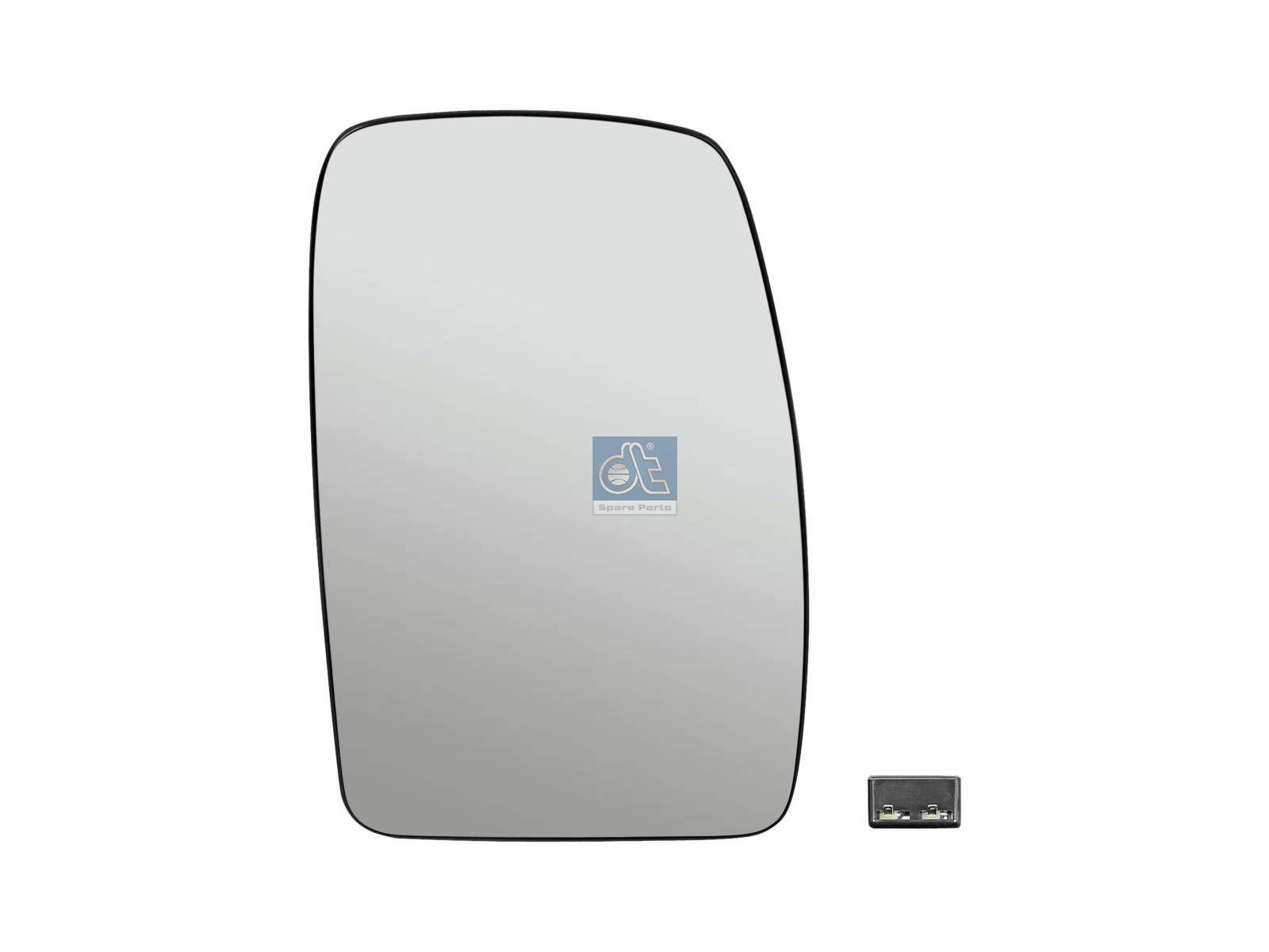 DT Spare Parts 6.75114 Spiegelglas, Hauptspiegel, rechts, beheizbar, W: 191 mm, H: 264 mm passend für Multimarken