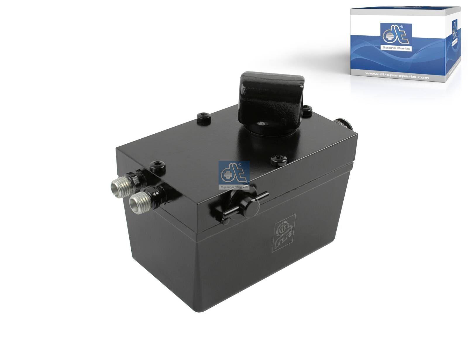 DT Spare Parts 6.76008 Hydraulikpumpe, 310 ml, M12 x 1,5, M12 x 1,5, L: 130 mm, W: 80 mm, H: 86 mm, 280 bar, Pov: 370 bar passend für Renault