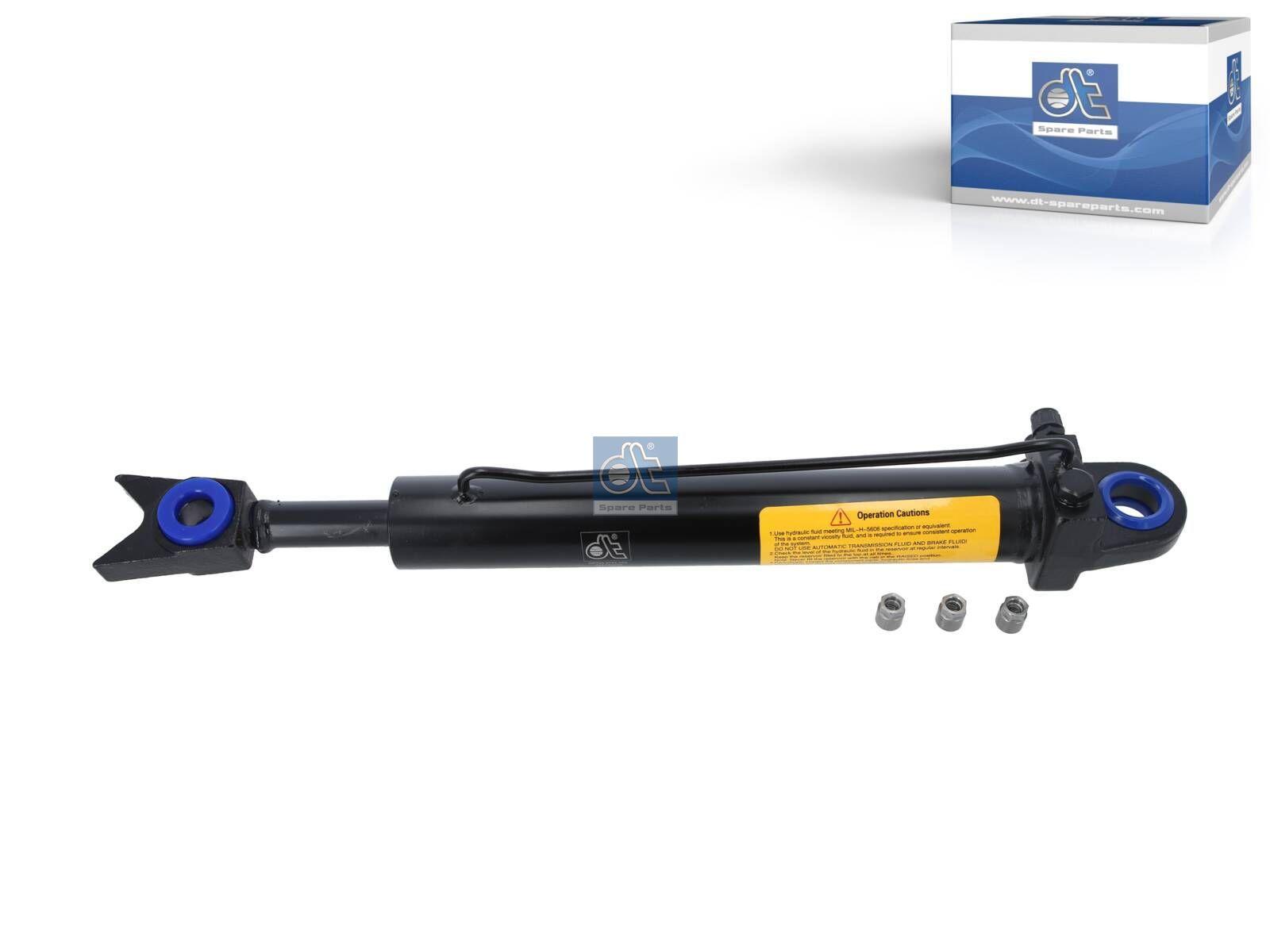 DT Spare Parts 6.76035 Hydraulikzylinder, D1: 25 mm, D2: 48 mm, b1: 20 mm, b2: 25 mm, Quick connect, Quick connect, L: 497 mm, 280 bar, Ls: 255 mm passend für Renault