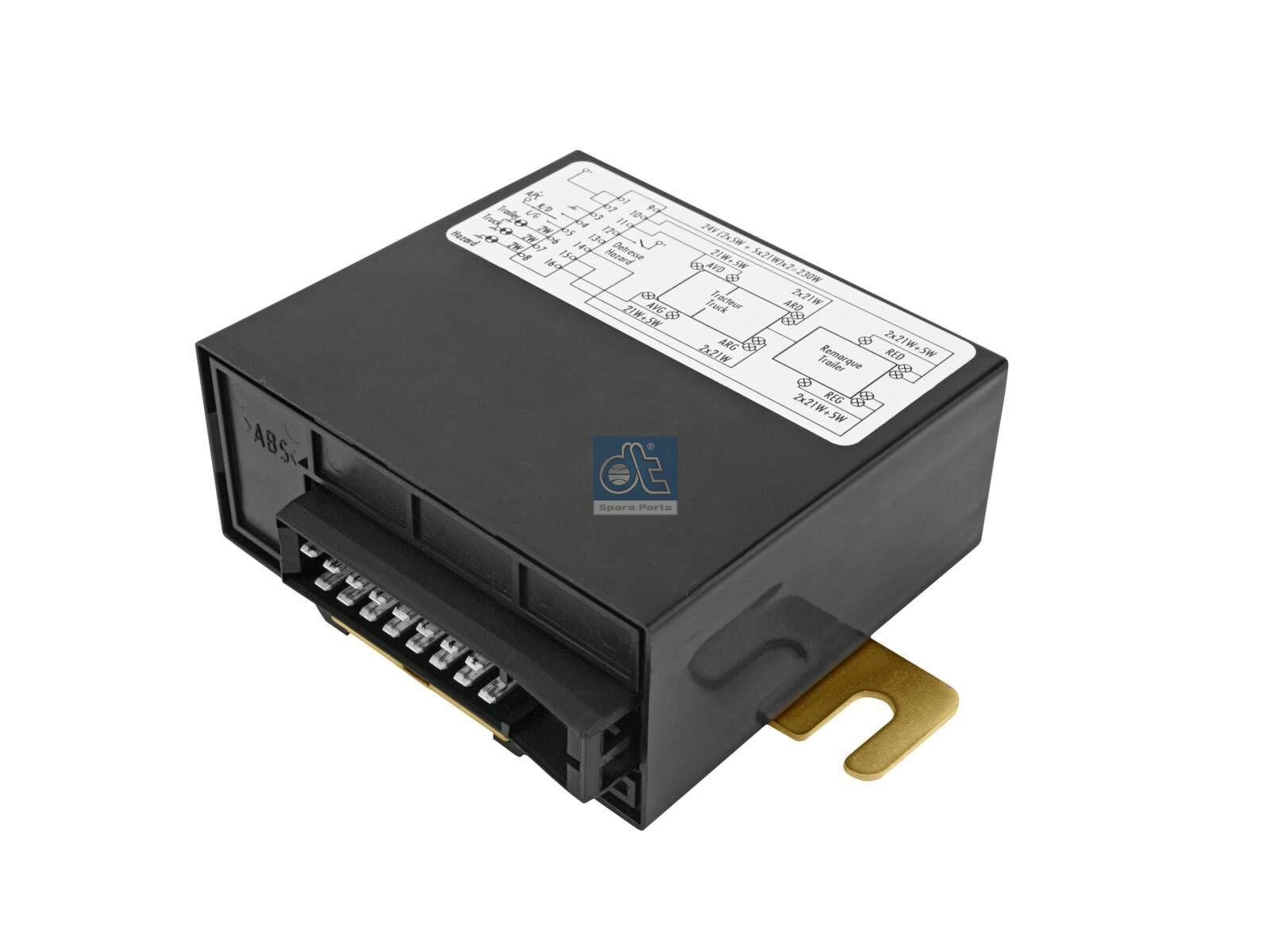 DT Spare Parts 6.81011 Blinkrelais, 24 V, 21 W, (2x5W + 5x21W) x2, 16 poles passend für Multimarken