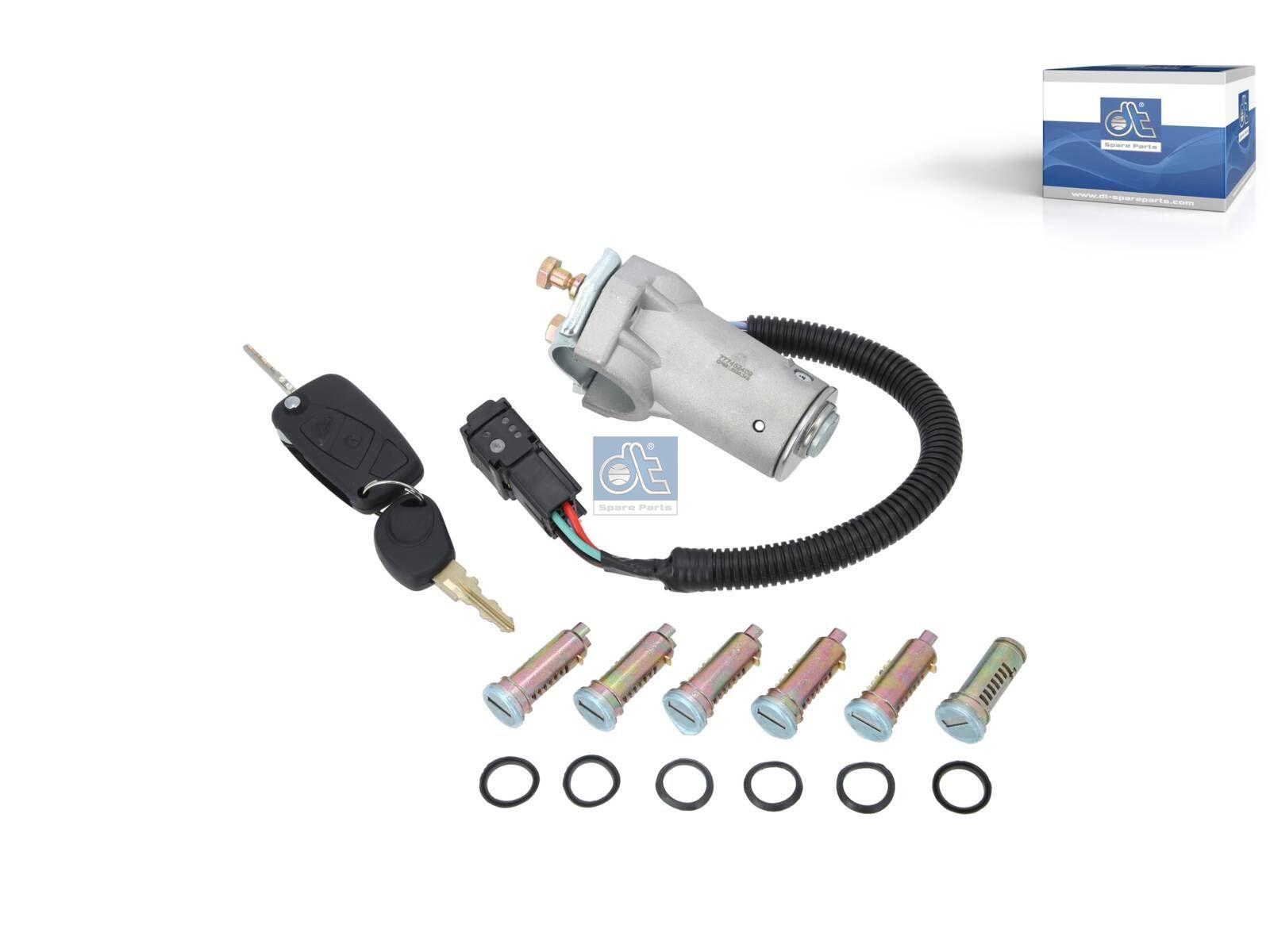 DT Spare Parts 7.00349 Lenkschloss, mit Schließzylindersatz, mit Transponder passend für Iveco