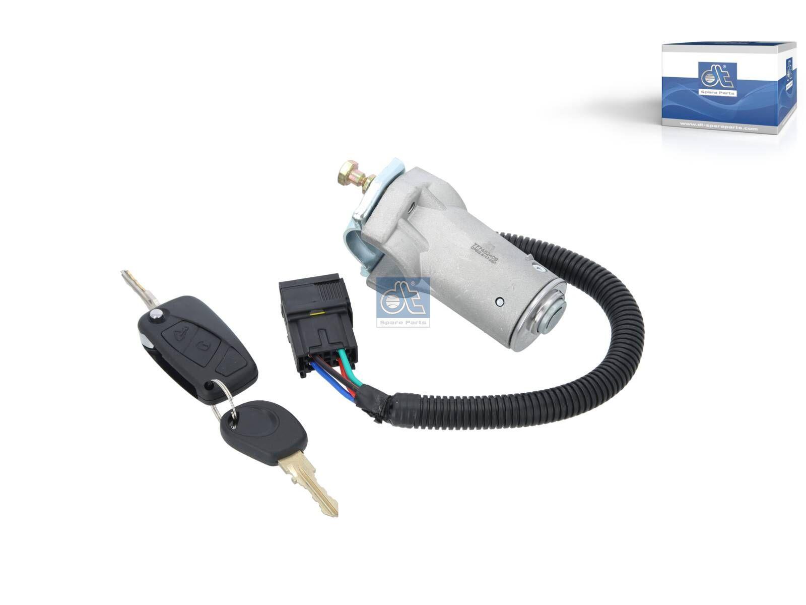 DT Spare Parts 7.00349SP Lenkschloss, ohne Schließzylindersatz, mit Transponder passend für Iveco